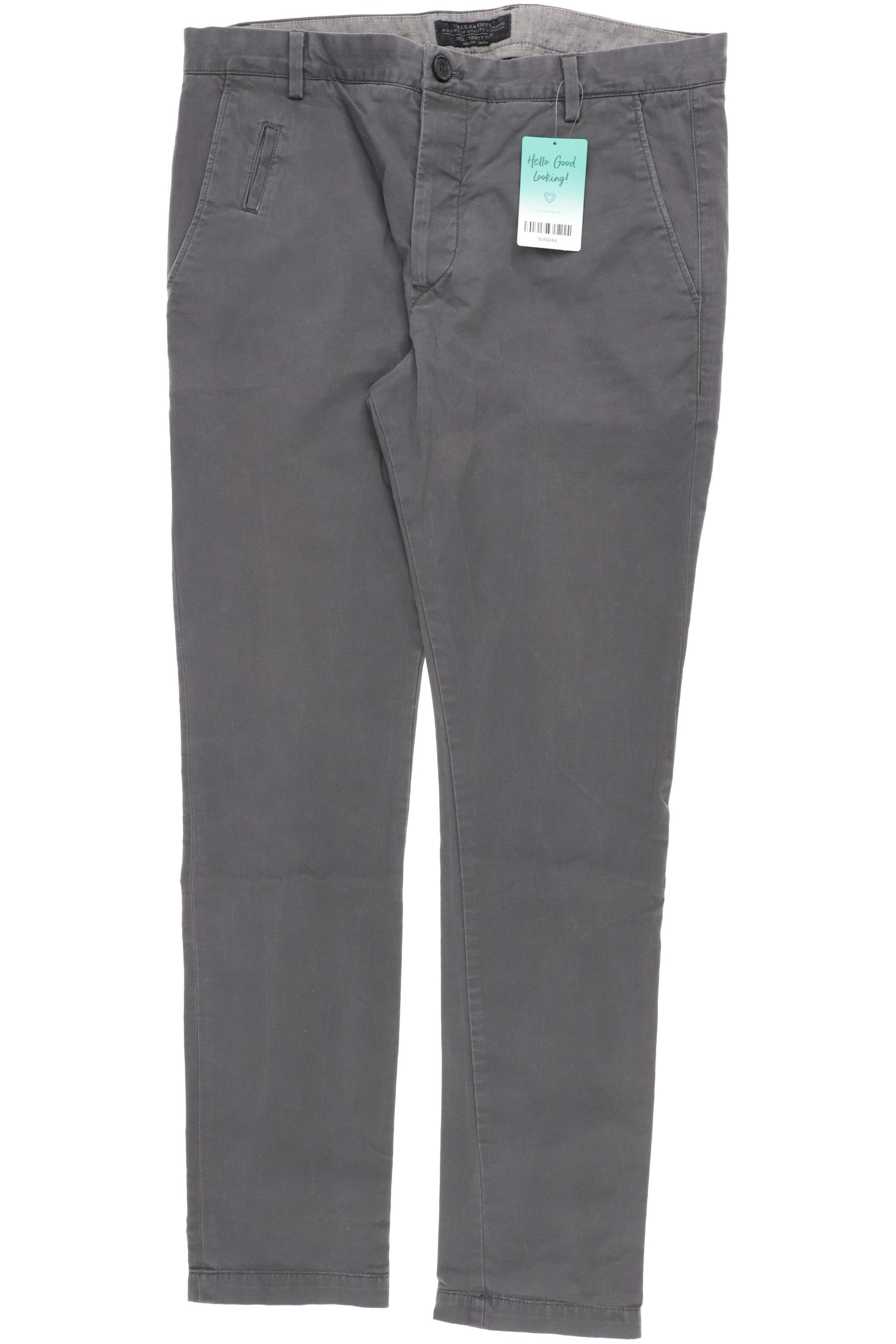 

All Saints Herren Stoffhose, grau, Gr. 32