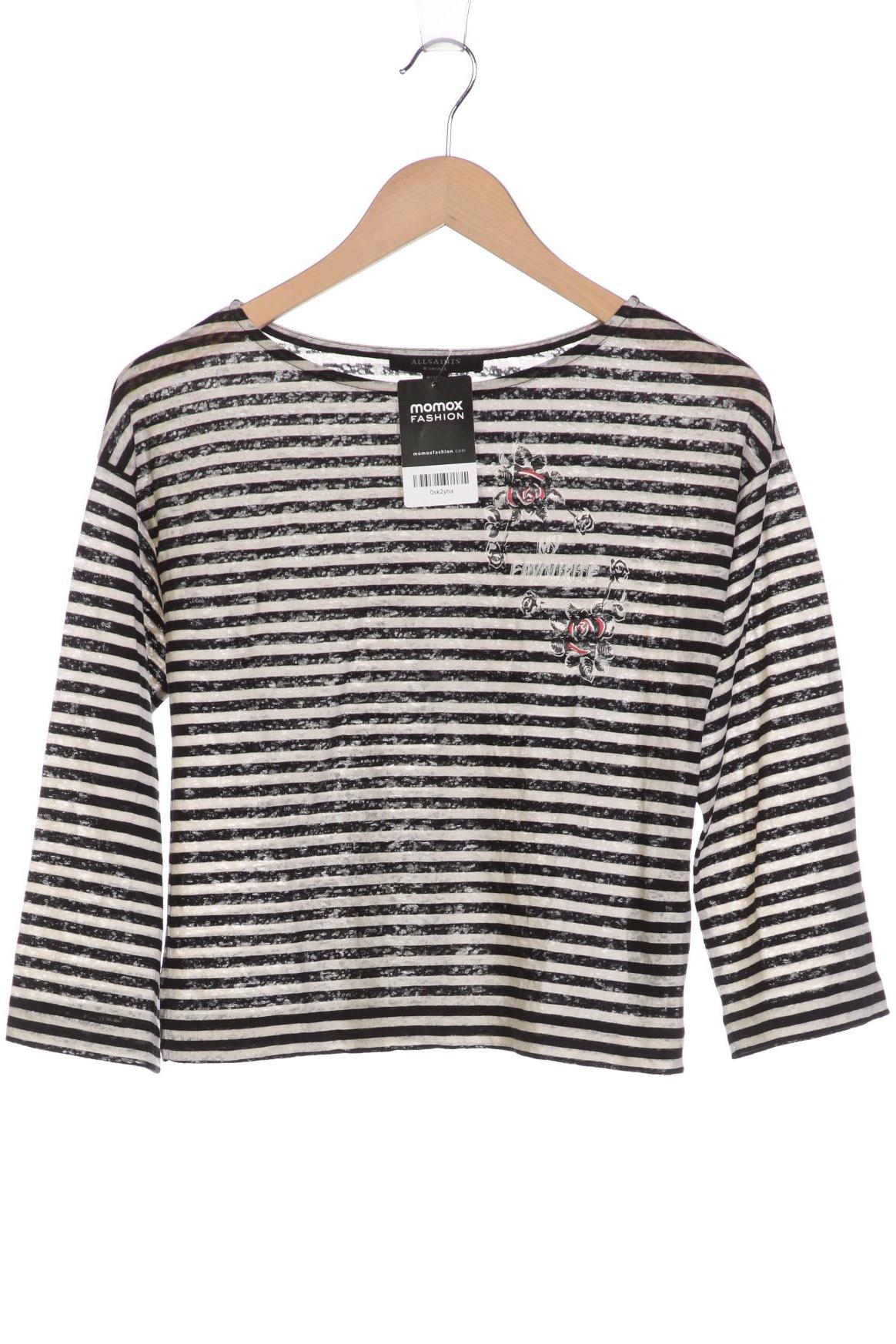 

All Saints Damen Langarmshirt, schwarz