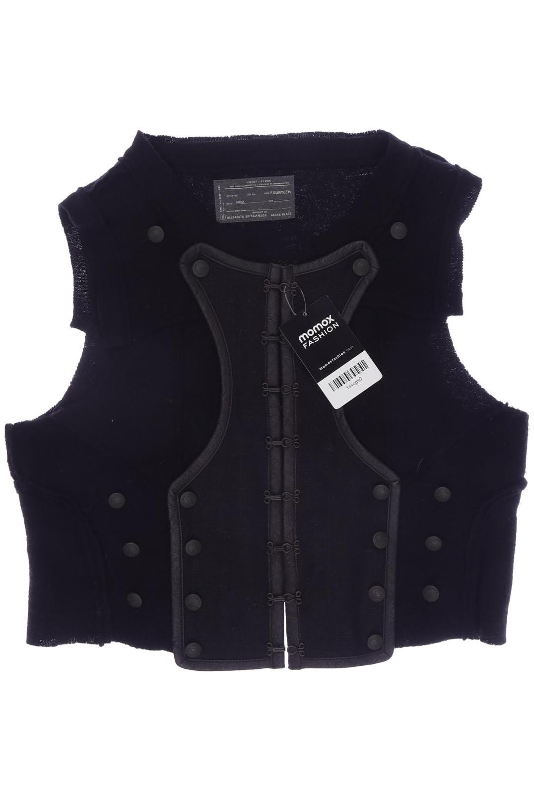 

All Saints Damen Weste, schwarz, Gr. 38