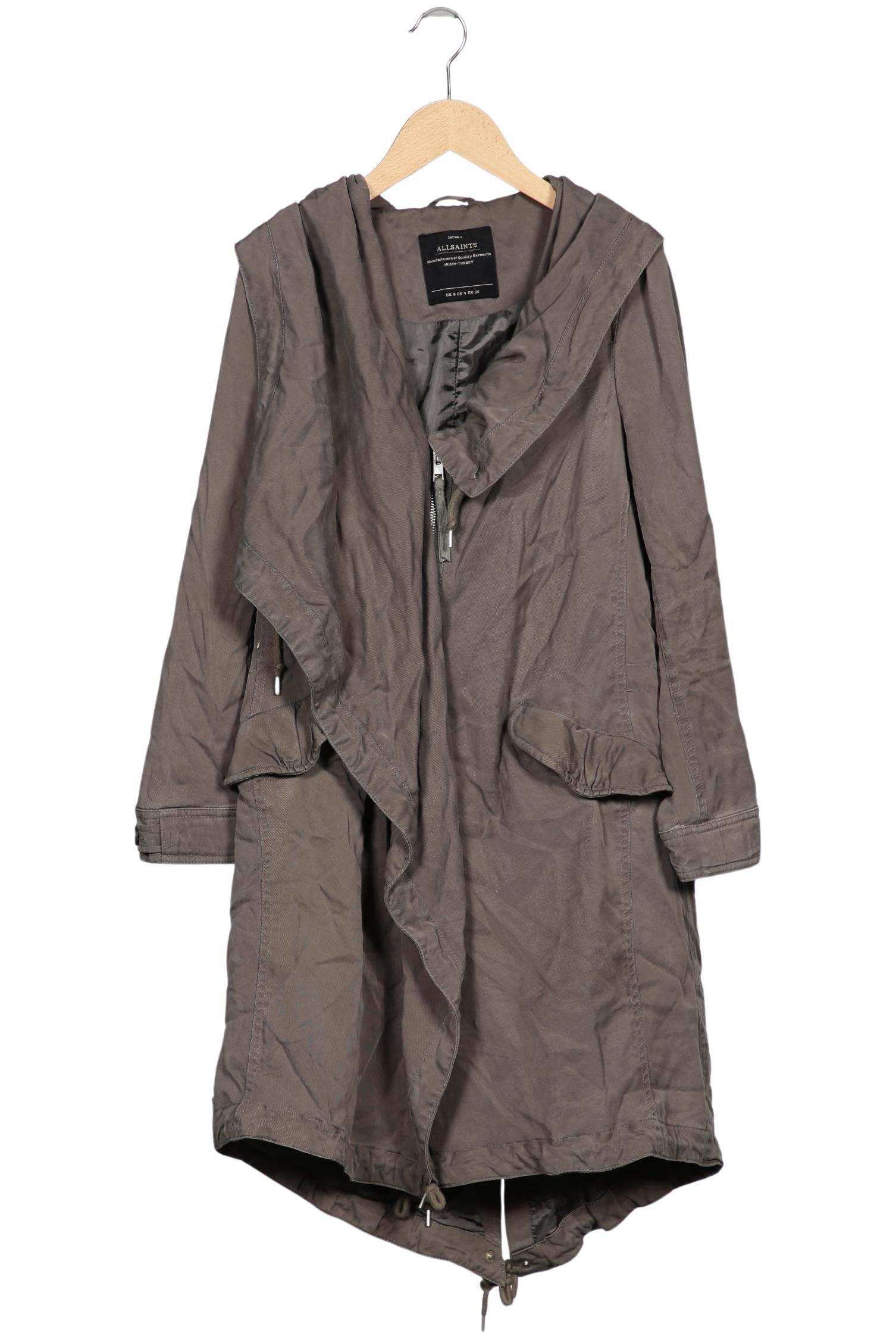 

All Saints Damen Mantel, grau, Gr. 36