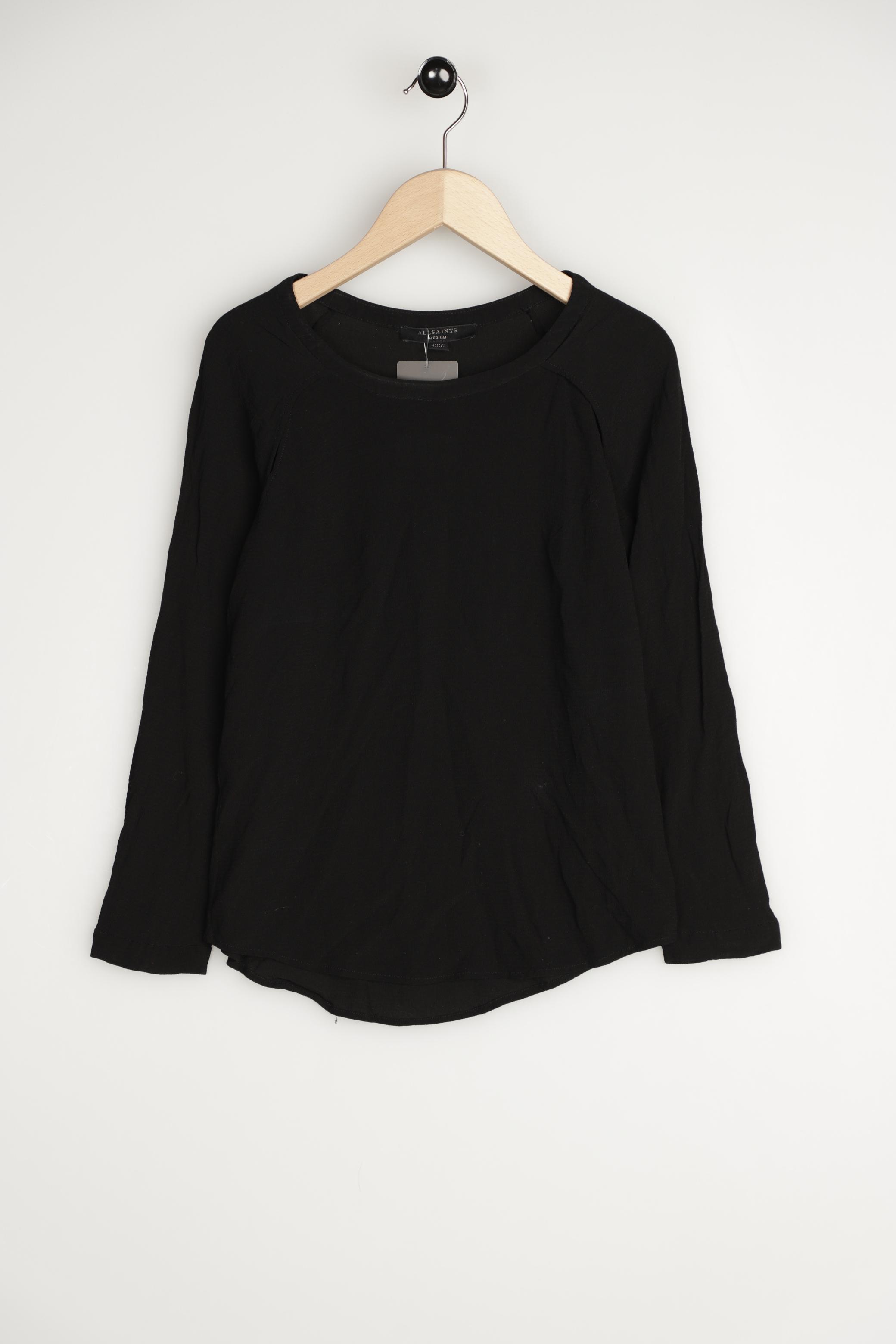 

All Saints Damen Bluse, schwarz, Gr. 38