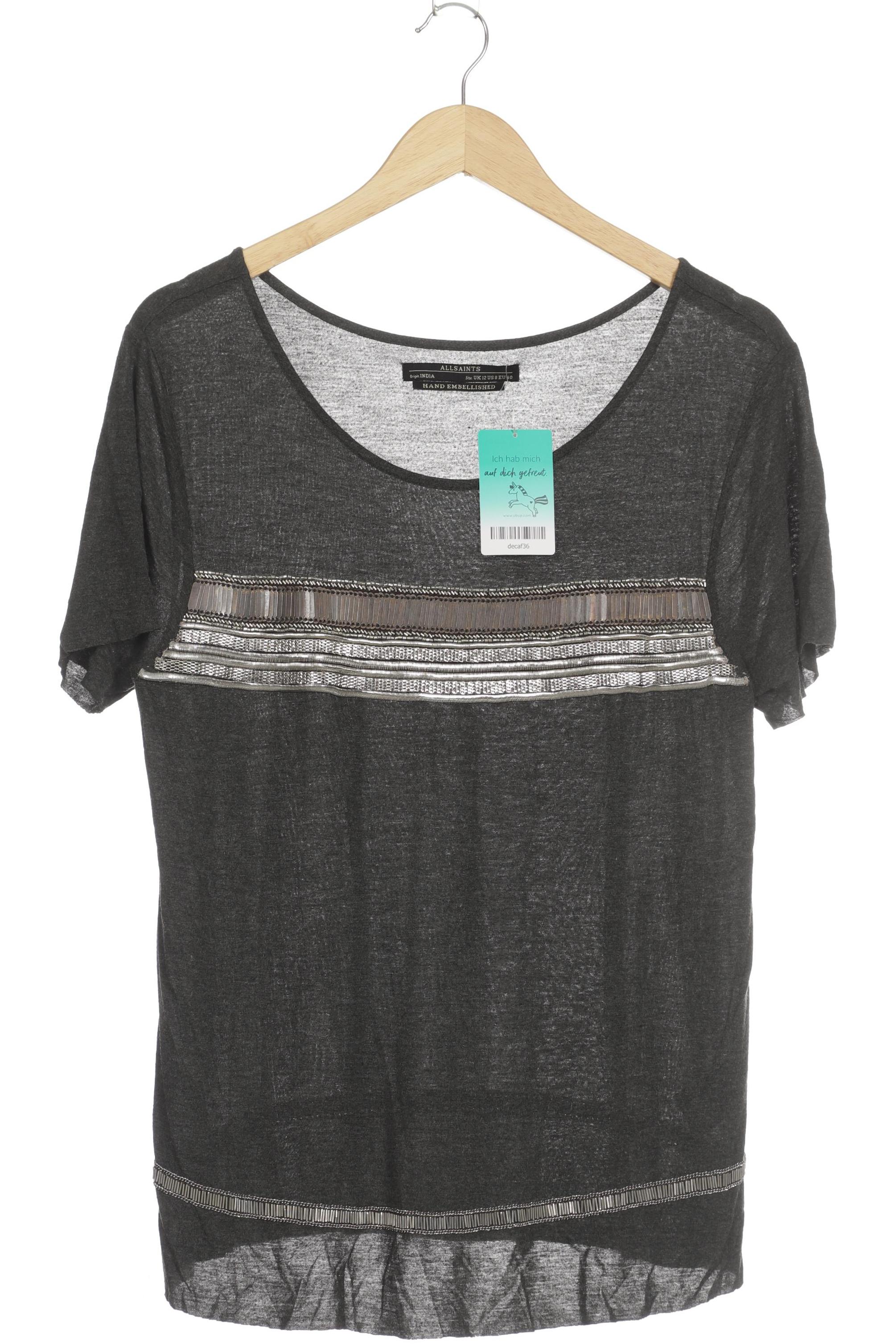

All Saints Damen T-Shirt, grau, Gr. 40
