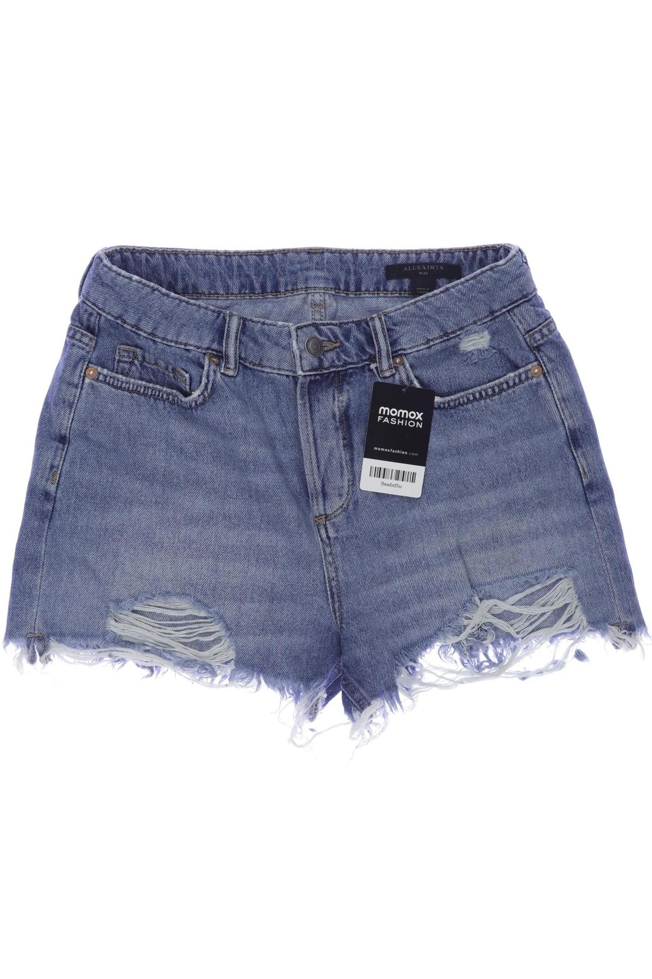 

All Saints Damen Shorts, blau, Gr. 26