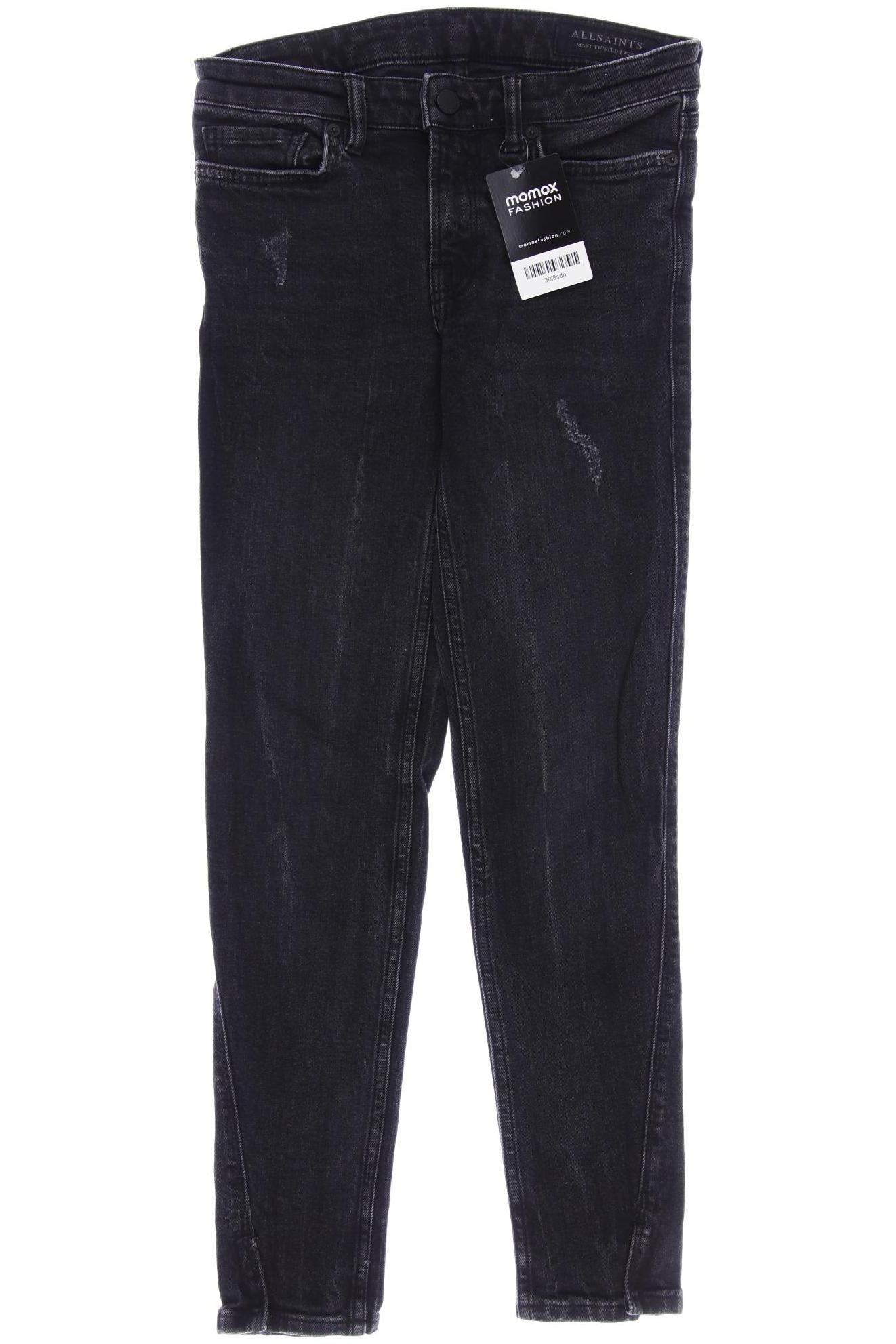 

All Saints Damen Jeans, schwarz