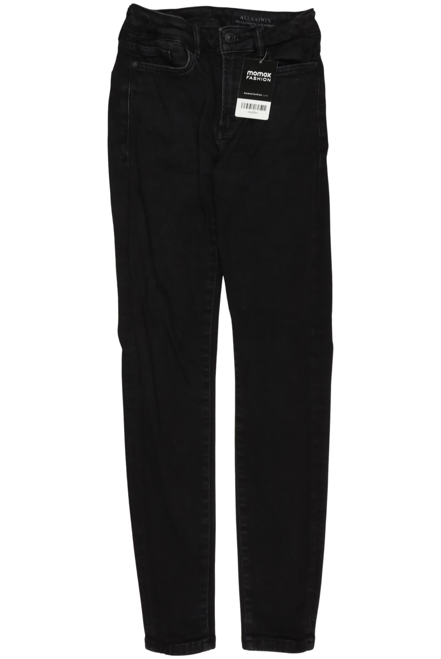 

All Saints Damen Jeans, schwarz, Gr. 0