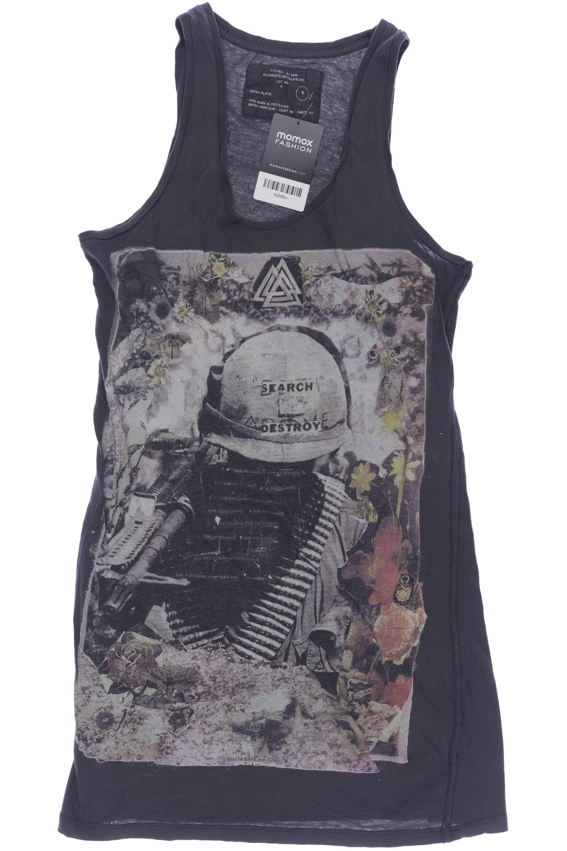 

All Saints Damen Top, grau, Gr. 8