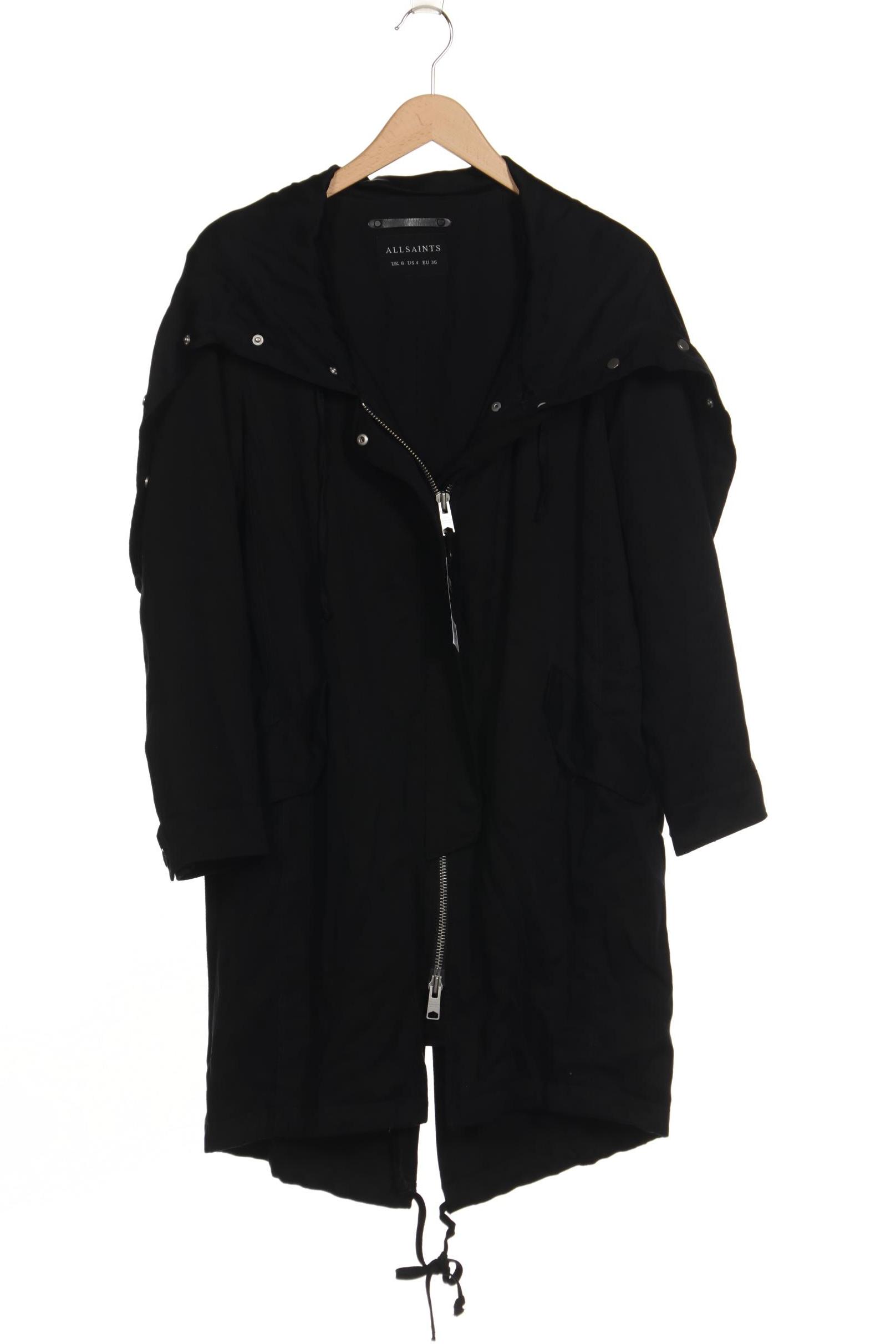

All Saints Damen Mantel, schwarz, Gr. 36