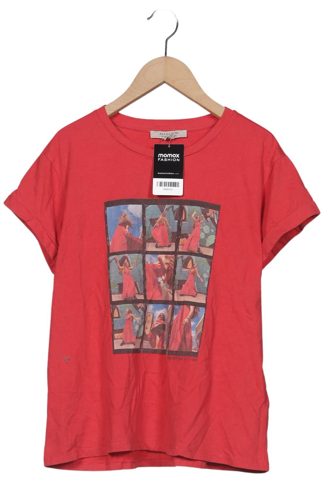 

All Saints Damen T-Shirt, rot, Gr. 42