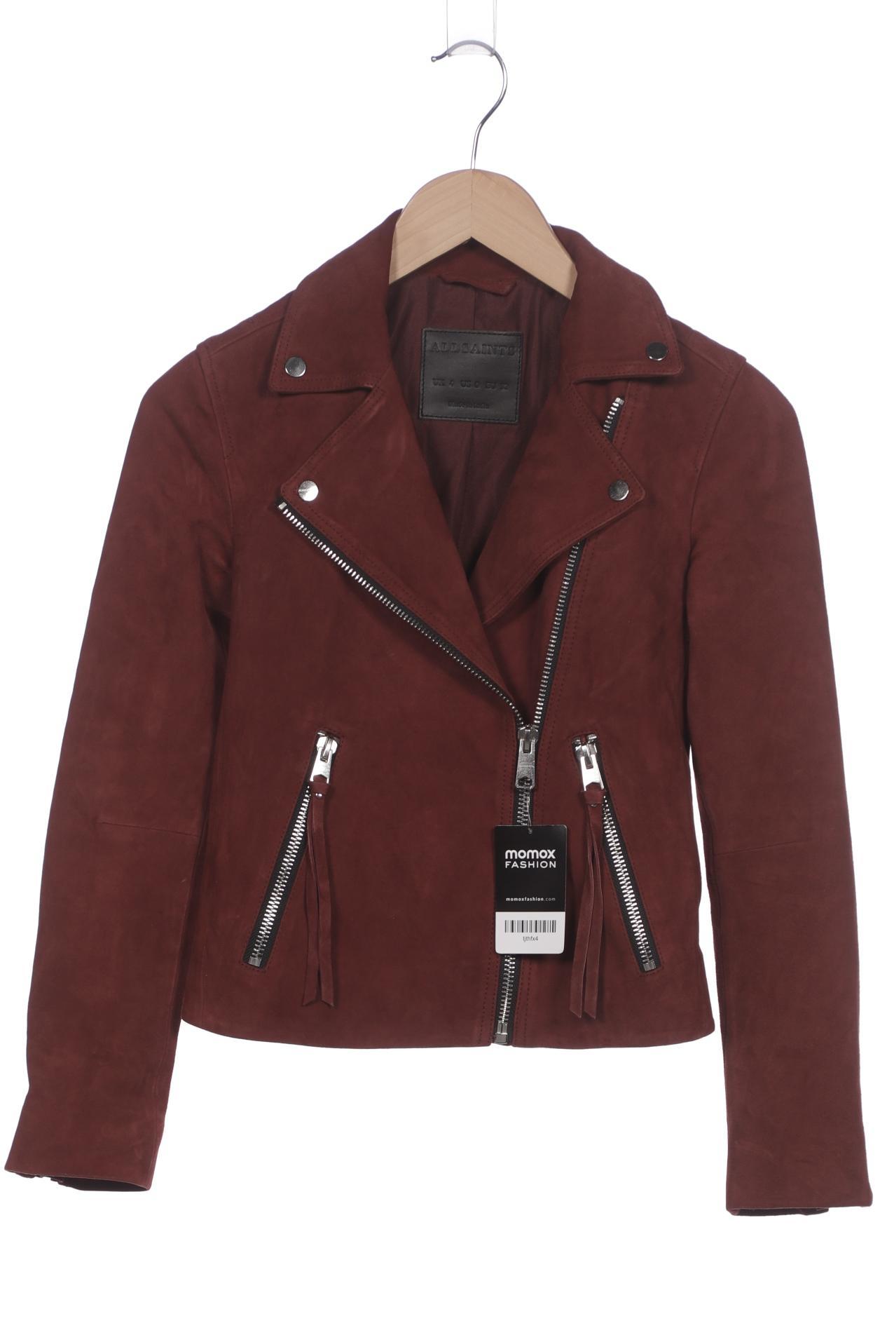 

All Saints Damen Jacke, bordeaux, Gr. 32