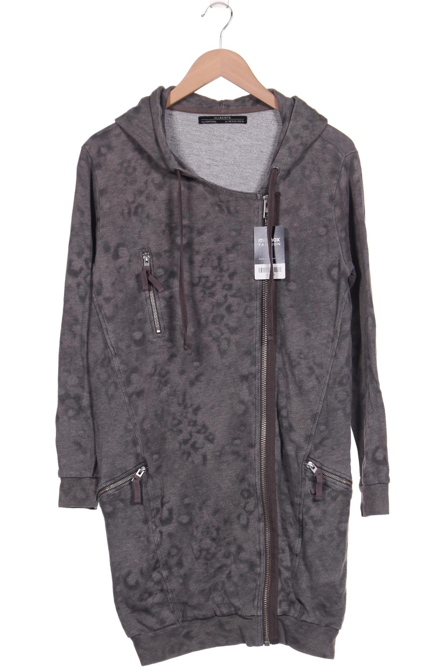 

All Saints Damen Kapuzenpullover, grau
