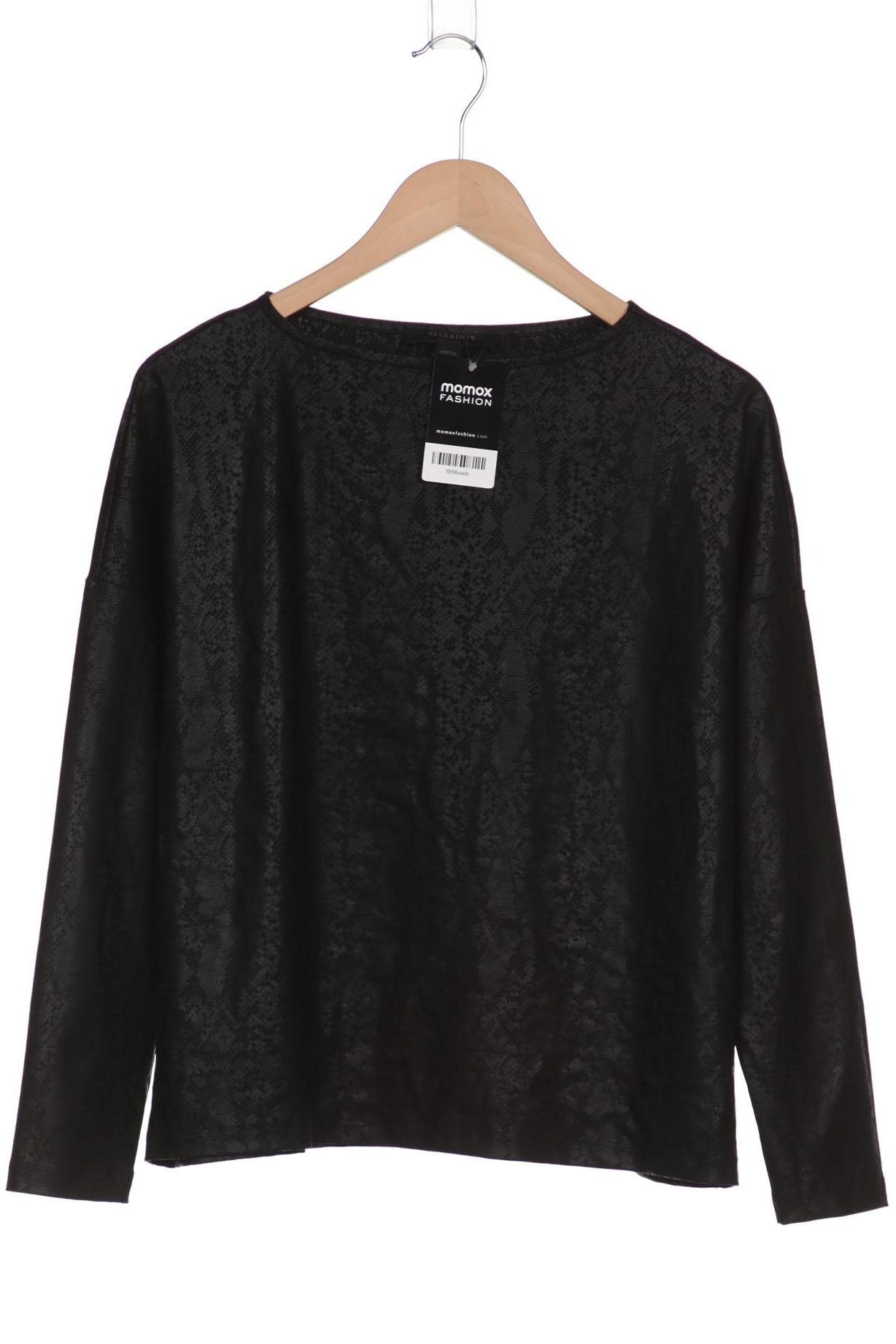 

All Saints Damen Langarmshirt, schwarz, Gr. 34