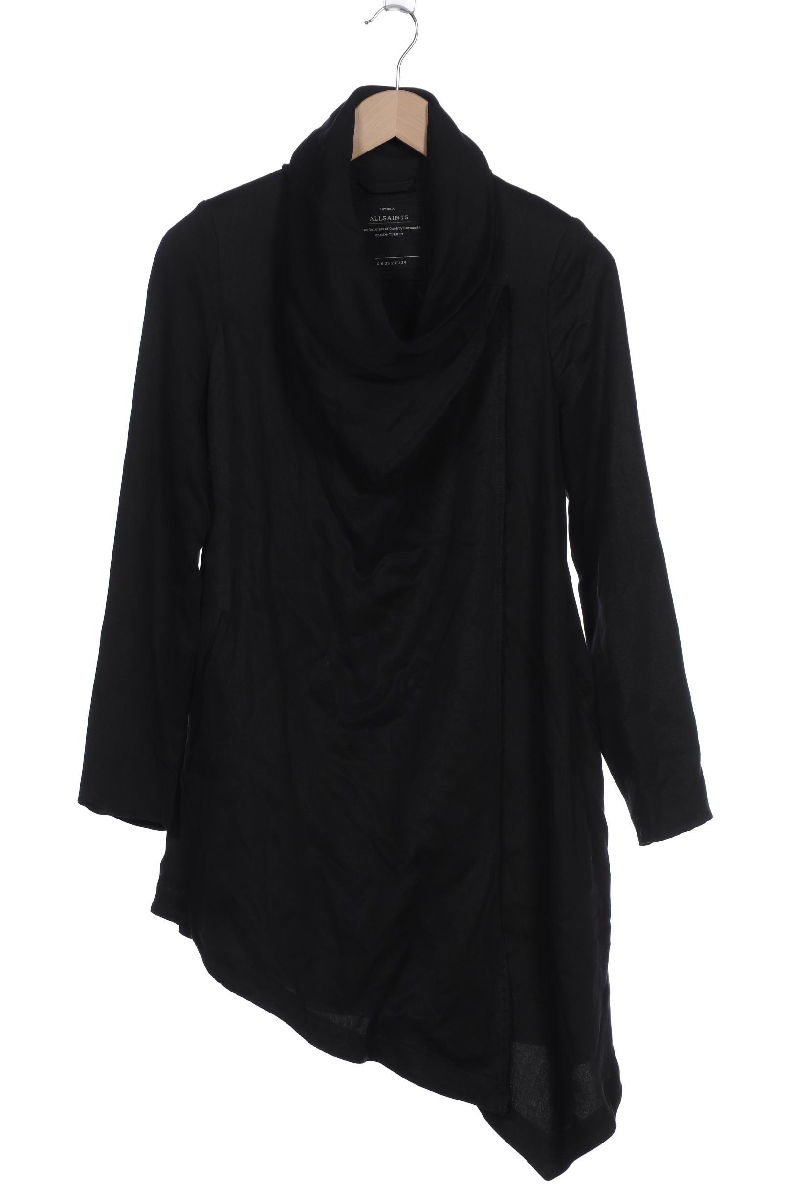 

All Saints Damen Mantel, schwarz