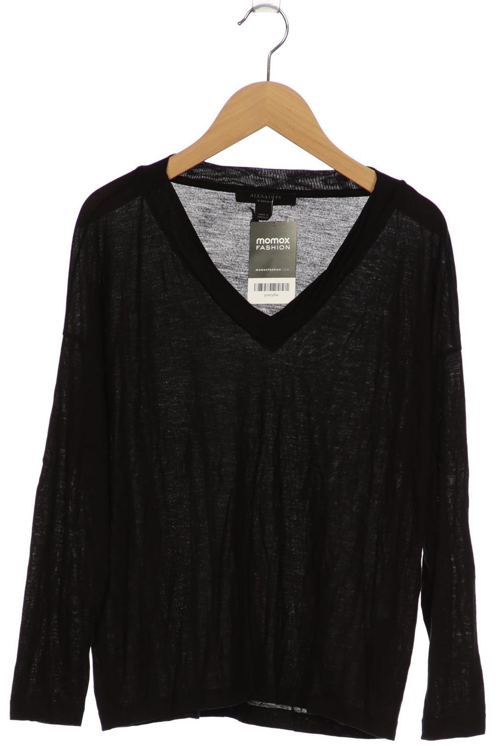 

All Saints Damen Langarmshirt, schwarz, Gr. 34