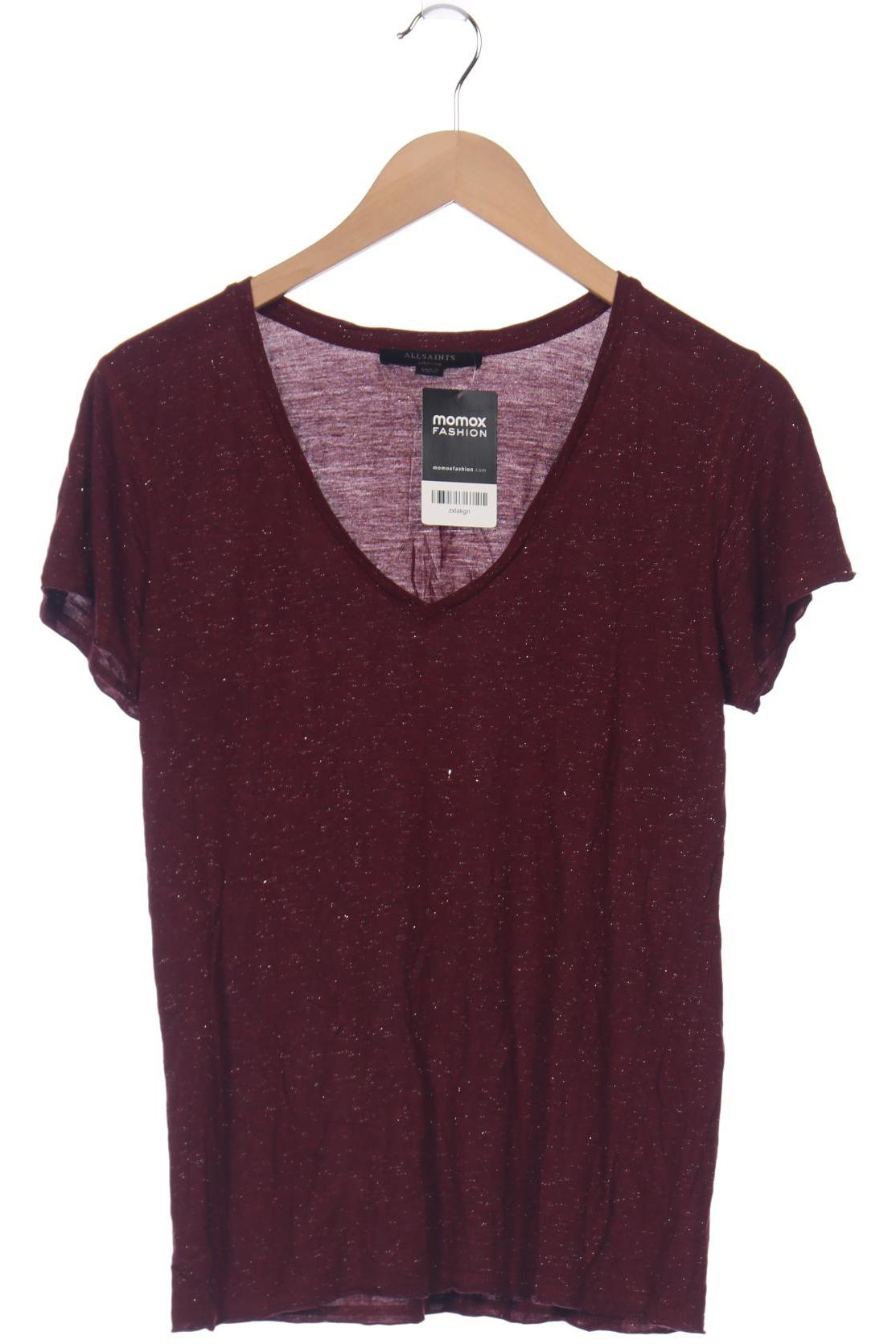 

All Saints Damen T-Shirt, bordeaux