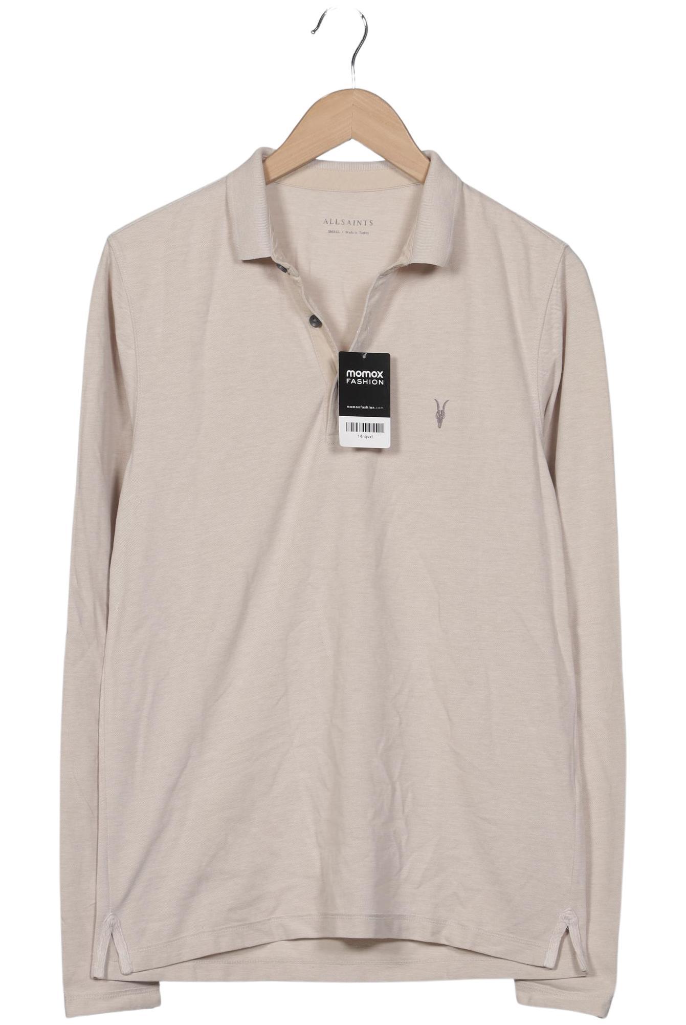 

All Saints Herren Poloshirt, beige, Gr. 46