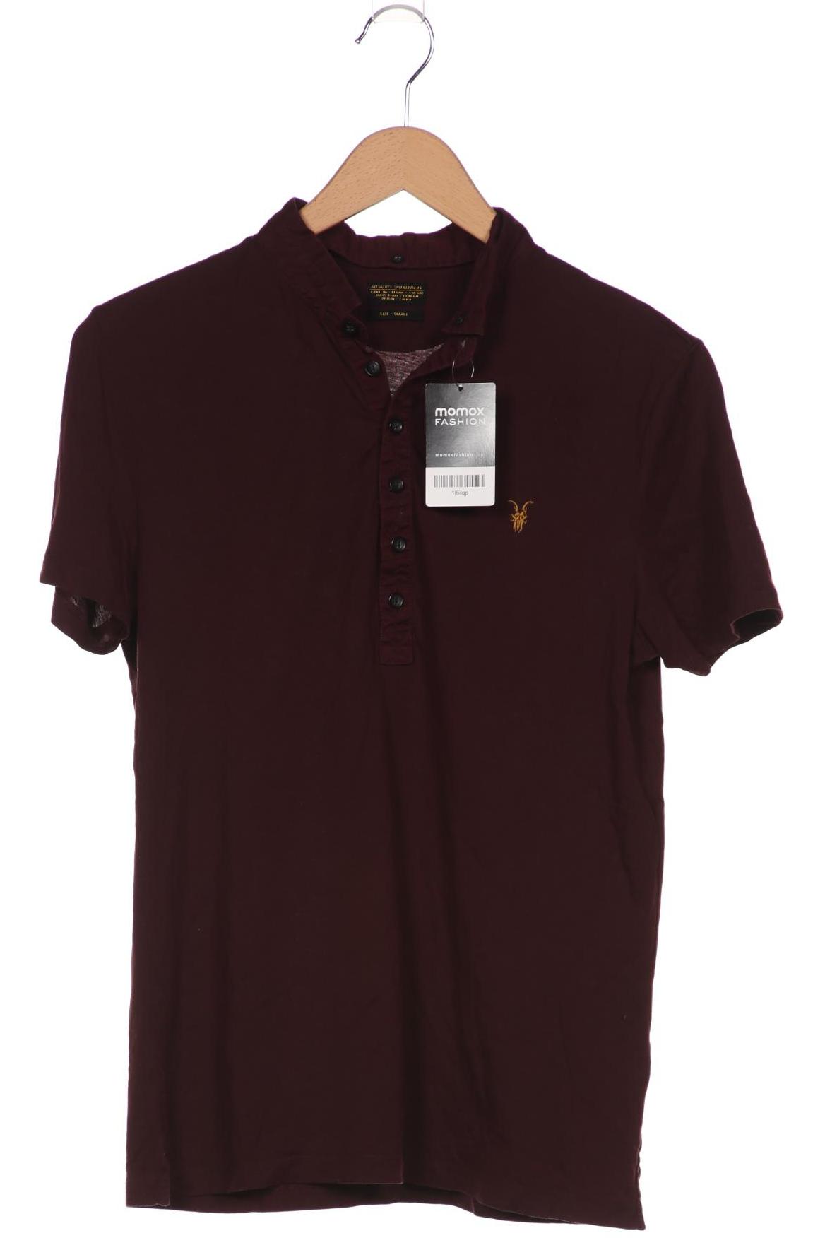 

All Saints Herren Poloshirt, bordeaux, Gr. 46
