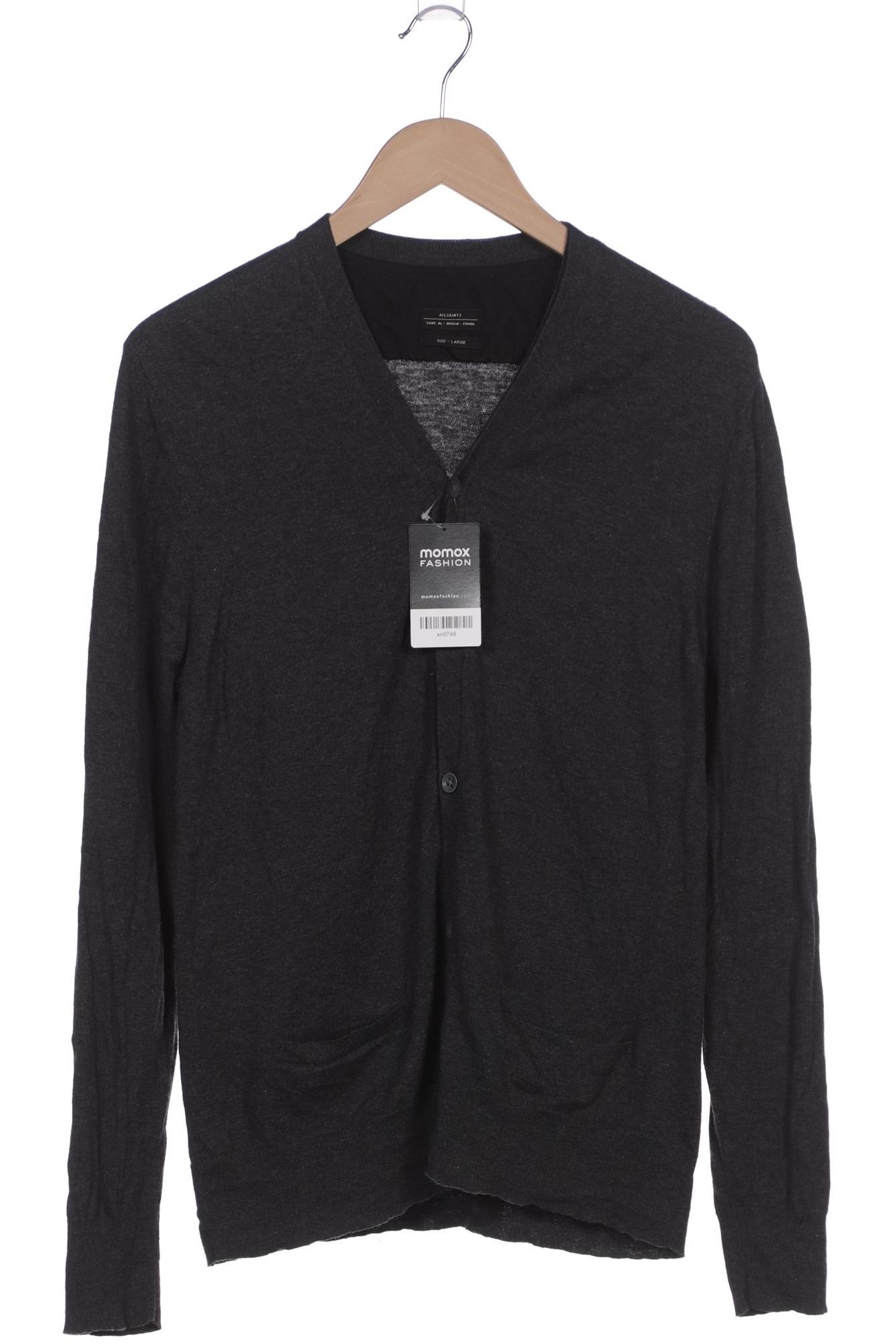 

All Saints Herren Strickjacke, grau, Gr. 52