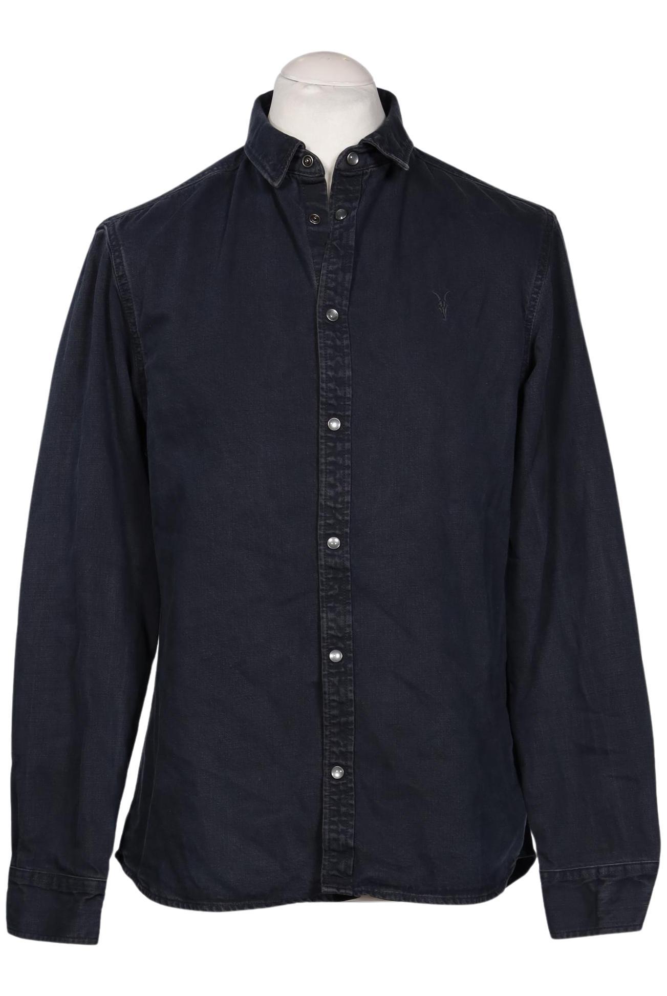 

All Saints Herren Hemd, marineblau, Gr. 48