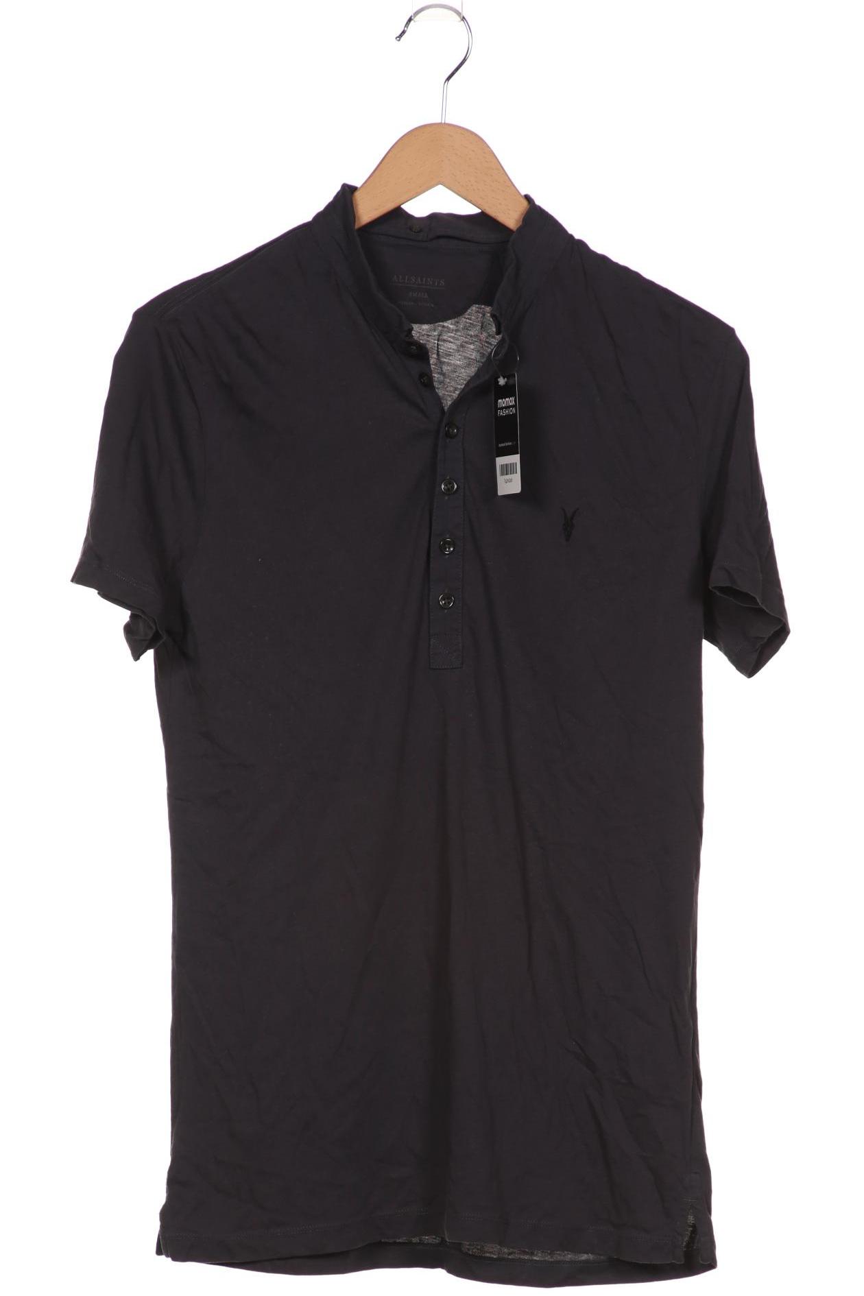 

All Saints Herren Poloshirt, grau, Gr. 46