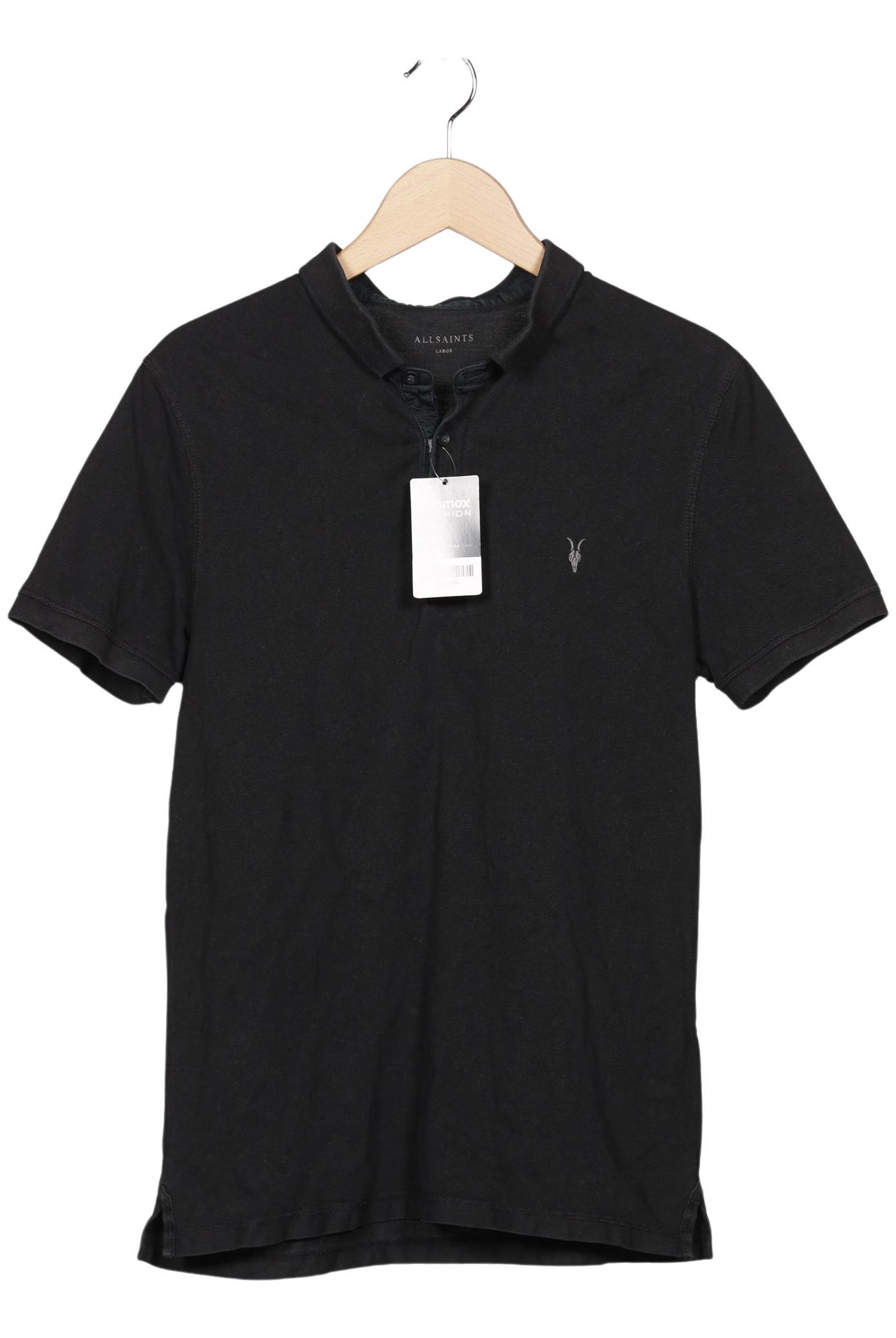 

All Saints Herren Poloshirt, schwarz, Gr. 52