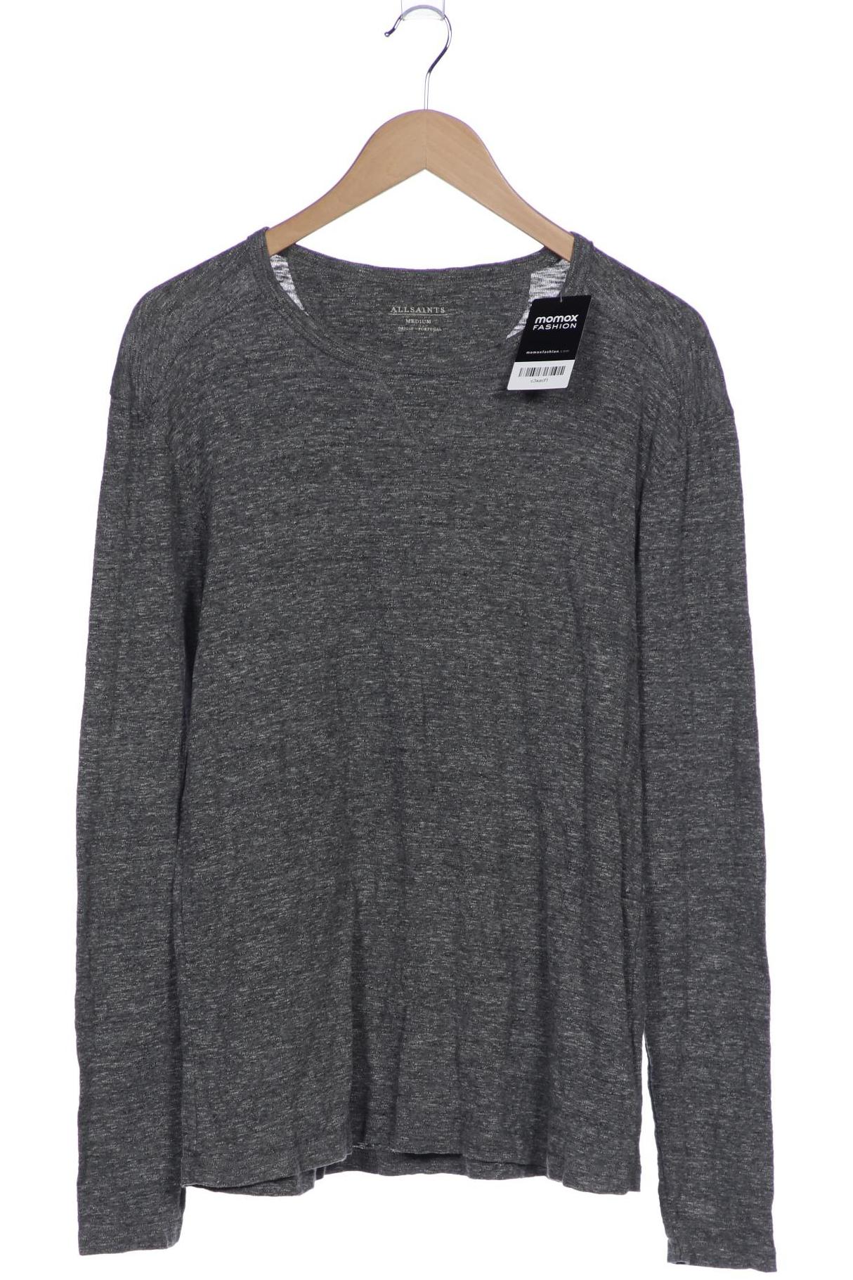 

All Saints Herren Langarmshirt, grau, Gr. 48