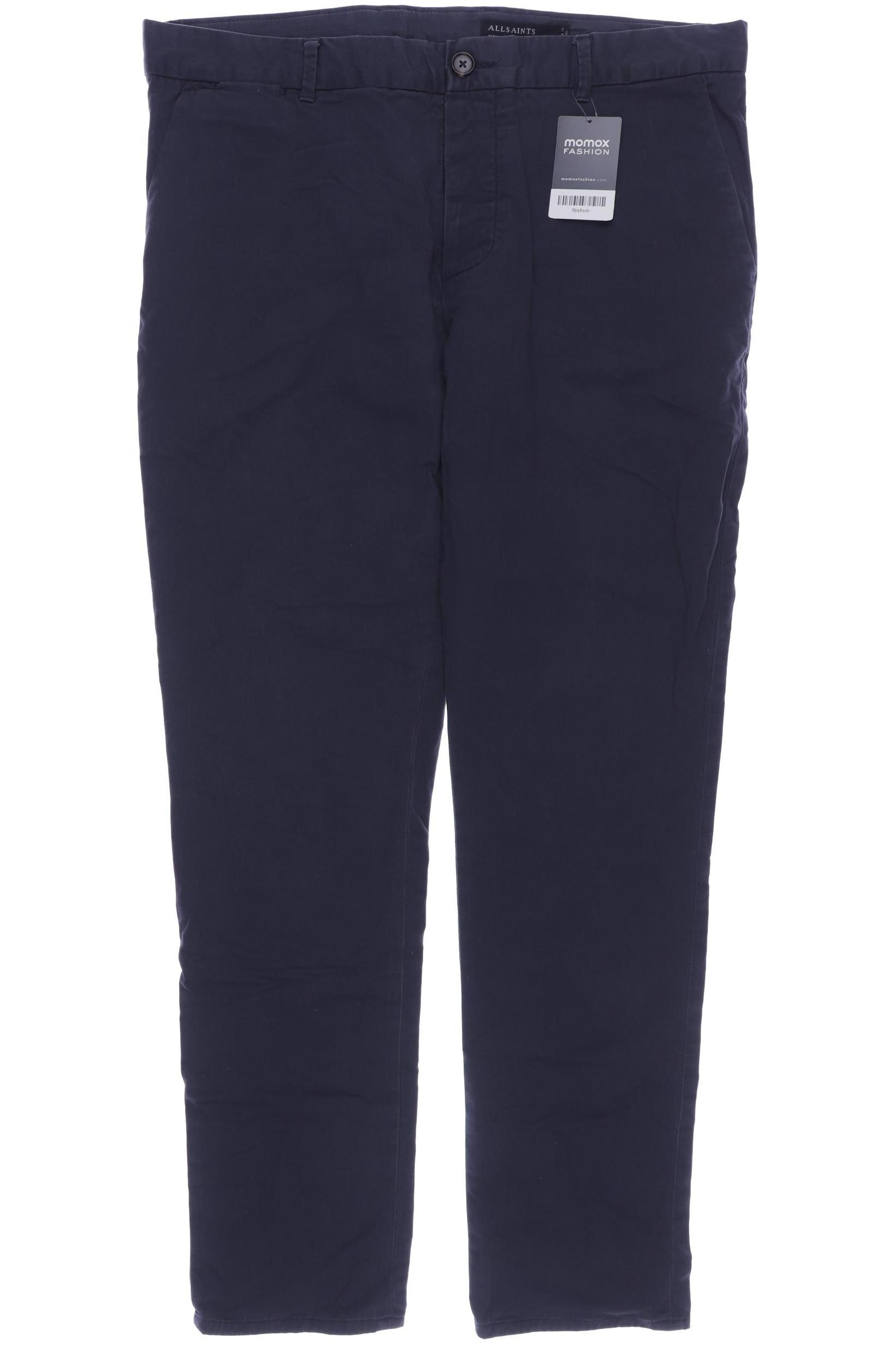 

All Saints Herren Stoffhose, marineblau
