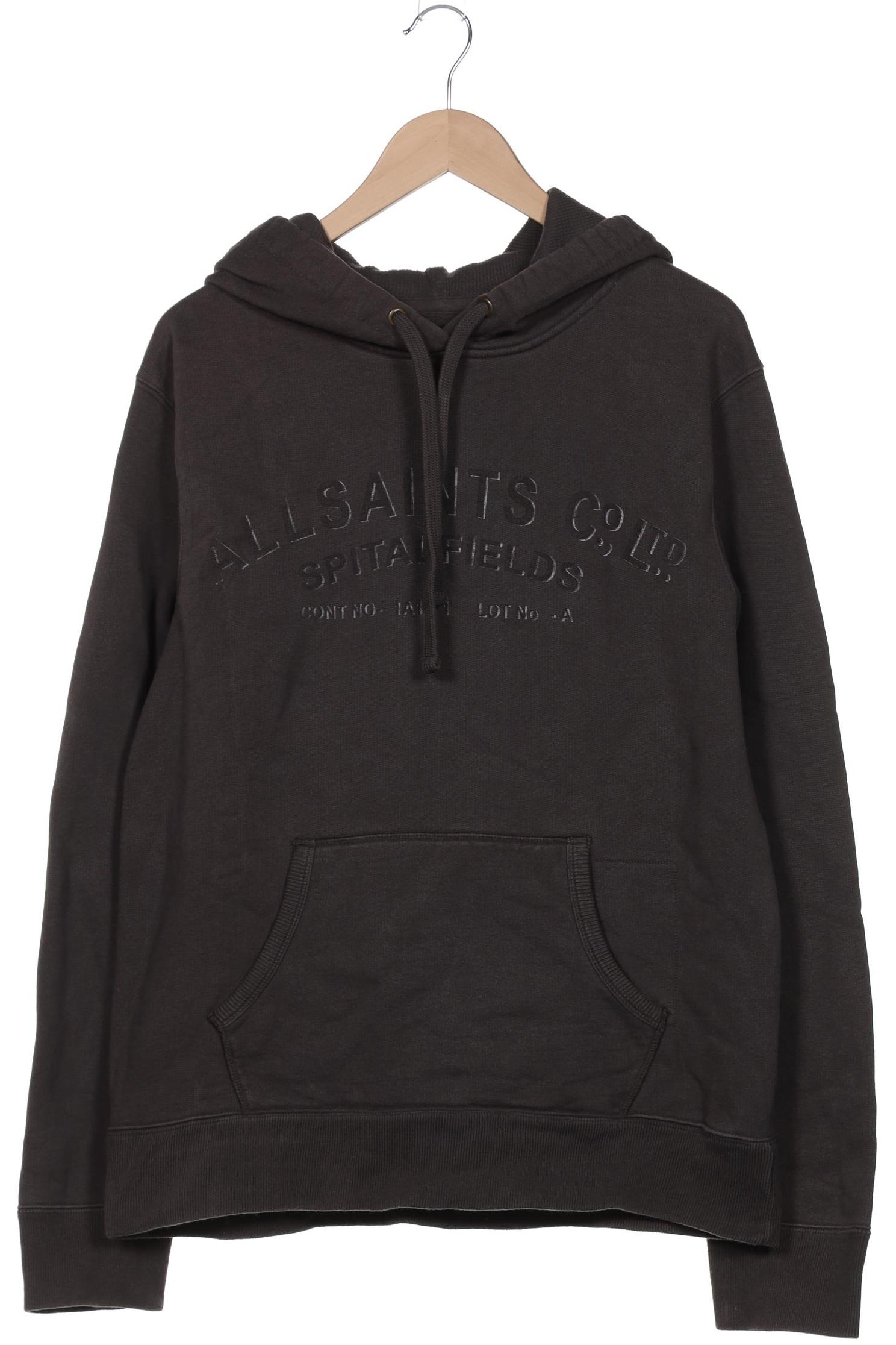 

All Saints Herren Kapuzenpullover, grau, Gr. 54