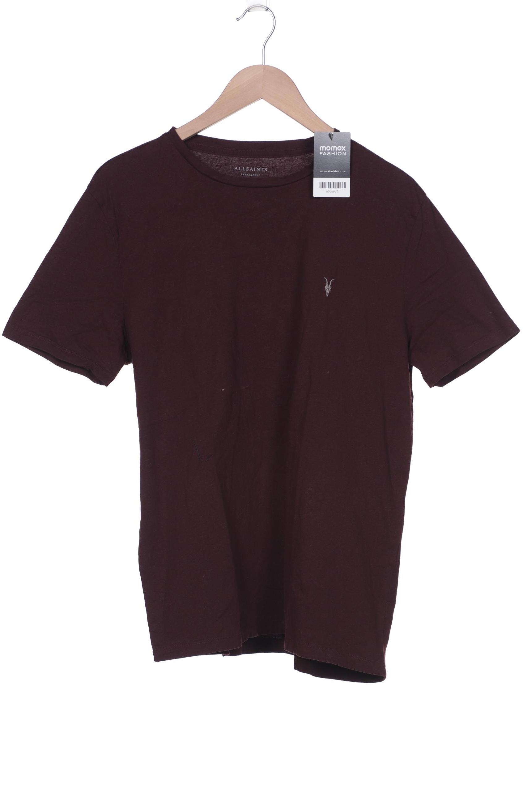 

All Saints Herren T-Shirt, bordeaux