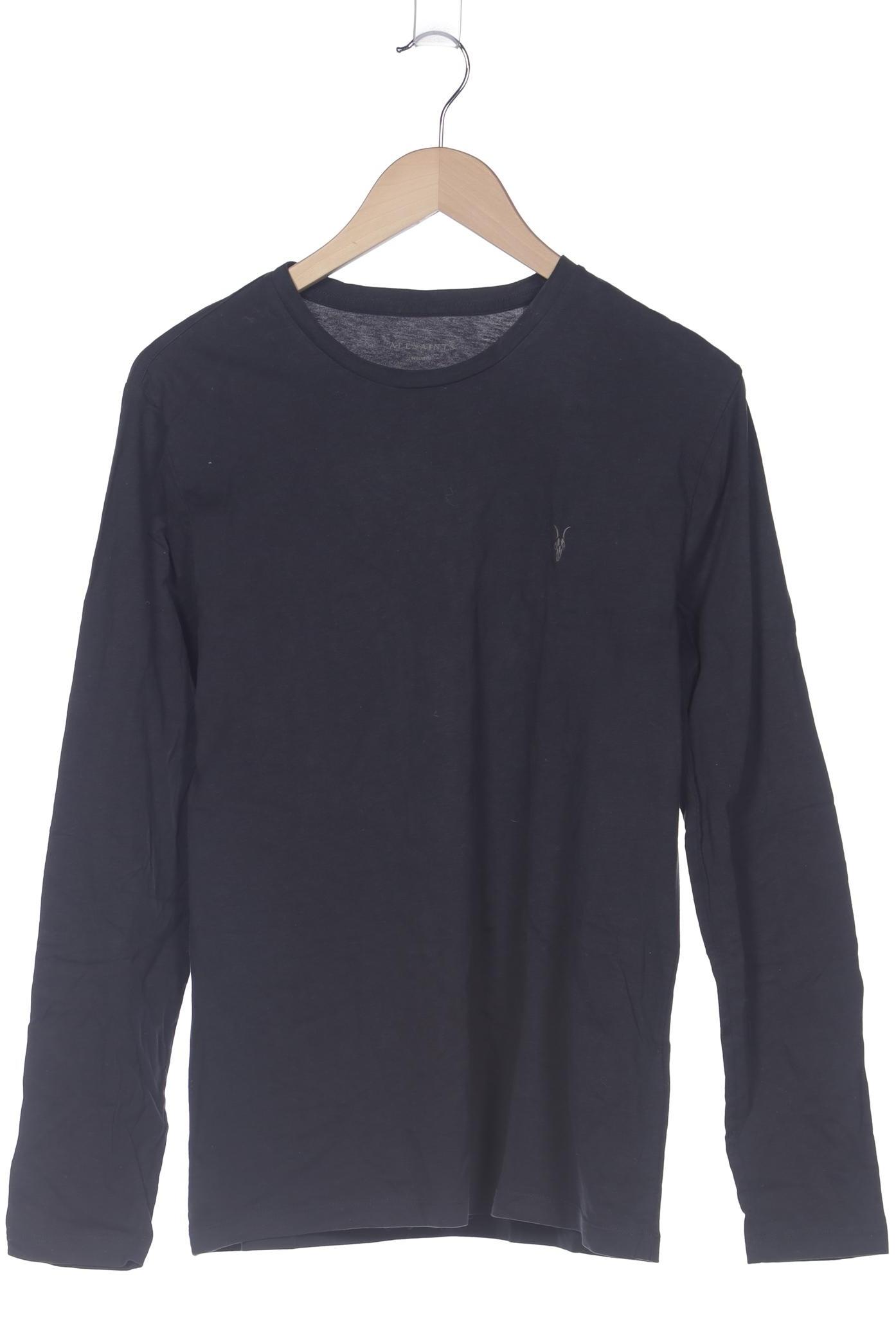 

All Saints Herren Langarmshirt, marineblau, Gr. 48
