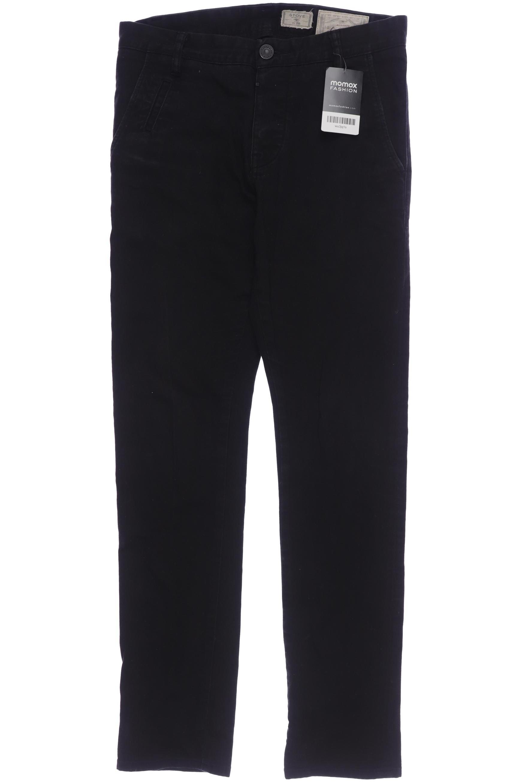 

All Saints Herren Stoffhose, schwarz, Gr. 28