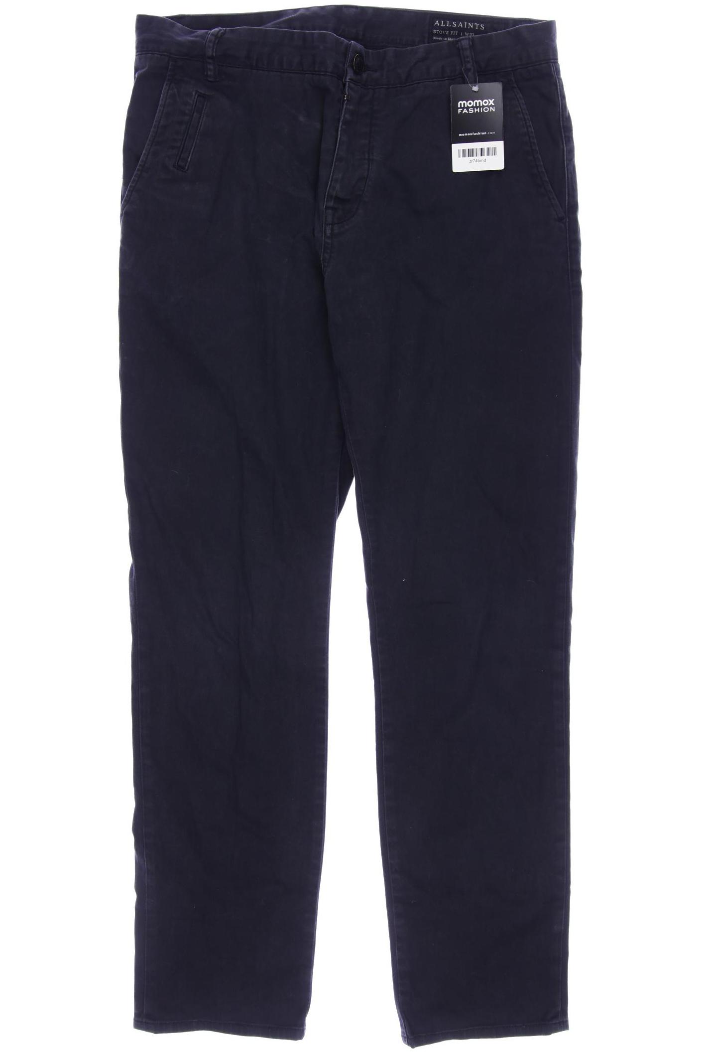 

All Saints Herren Stoffhose, marineblau
