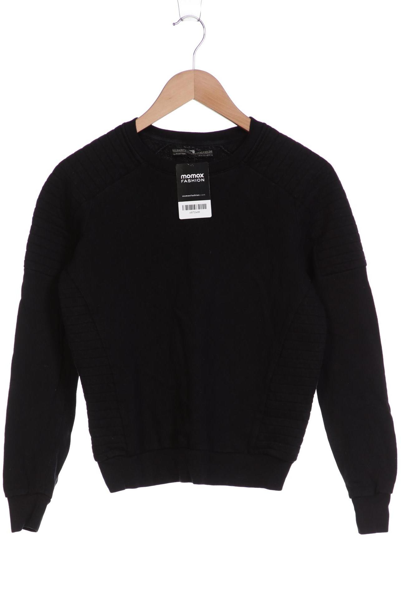 

All Saints Spitalfields Damen Sweatshirt, schwarz, Gr. 34
