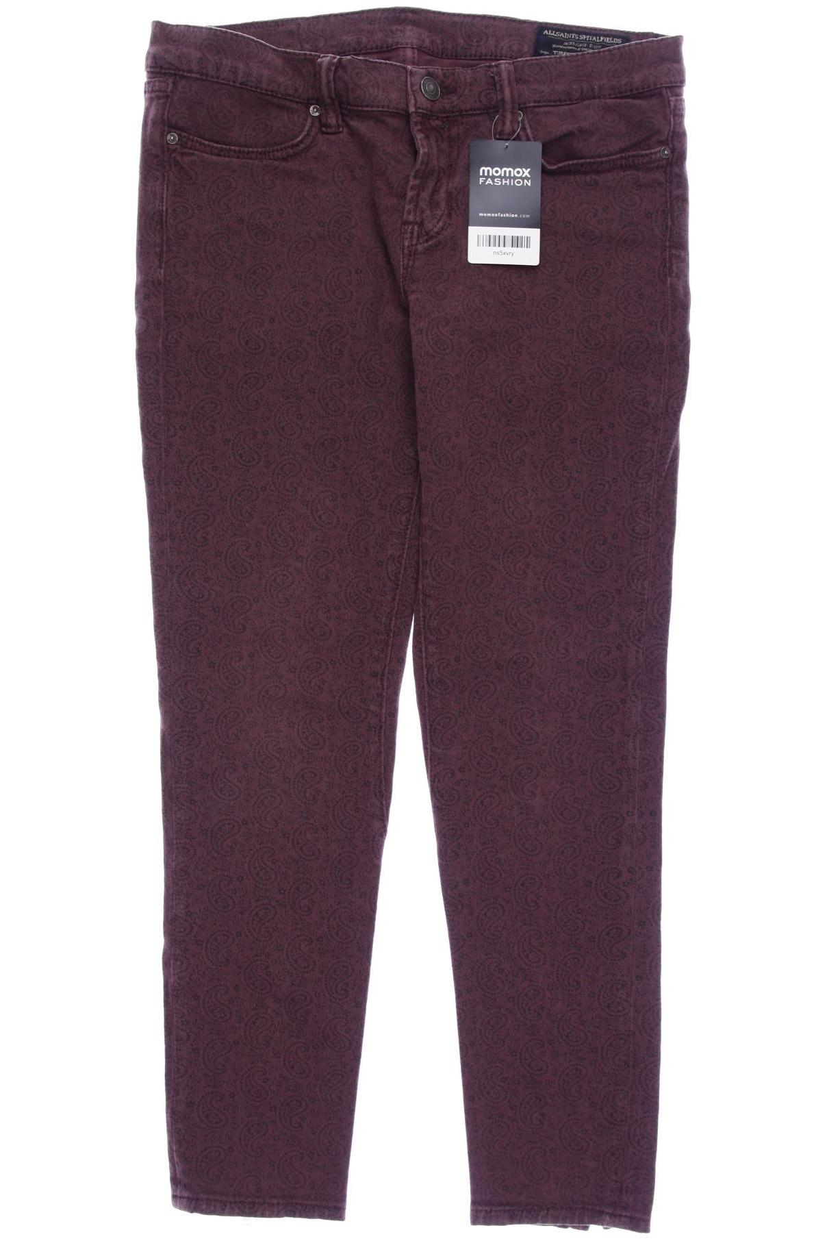 

All Saints Spitalfields Damen Stoffhose, bordeaux, Gr. 29