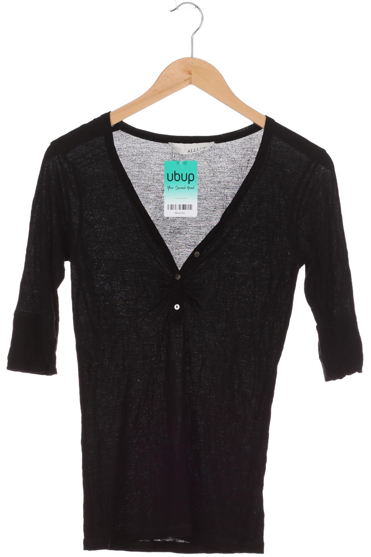 

Allude Damen Langarmshirt, schwarz, Gr. 38