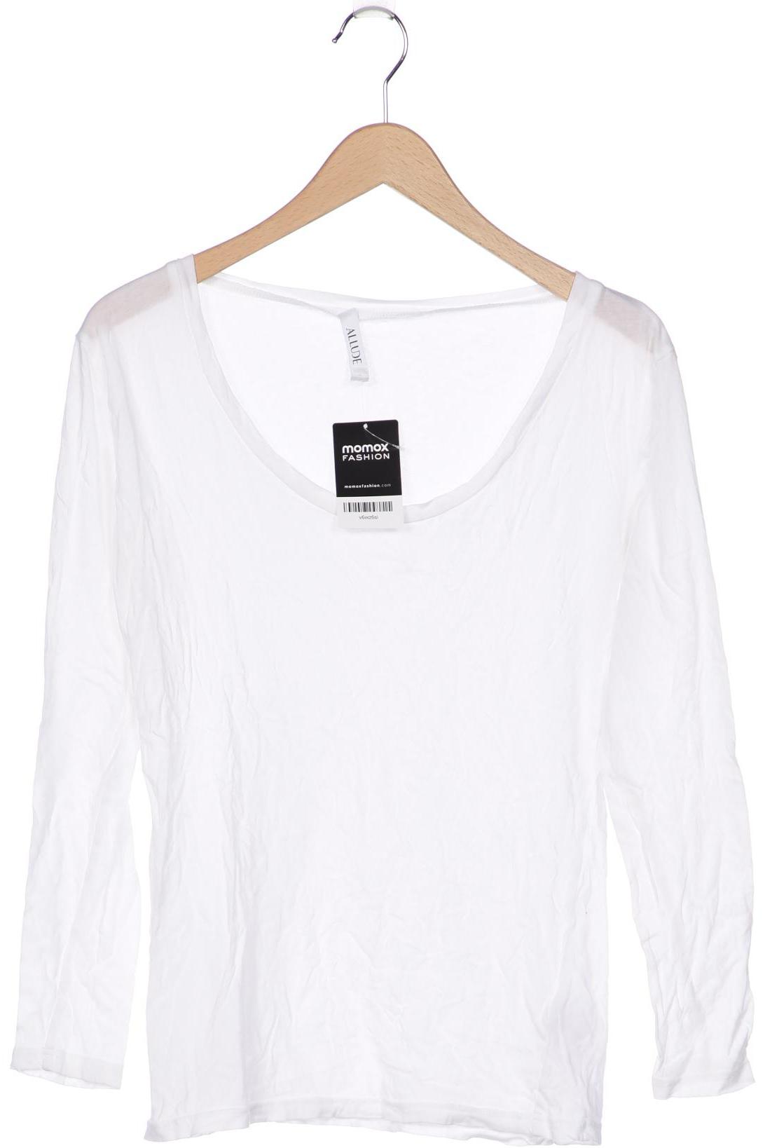 

Allude Damen Langarmshirt, weiß, Gr. 36