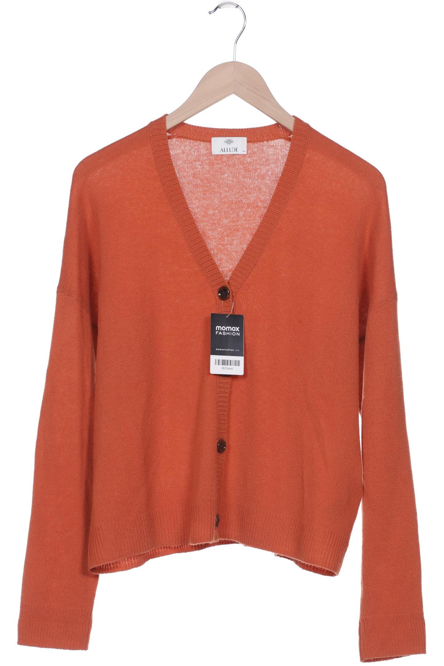 

ALLUDE Damen Strickjacke, orange