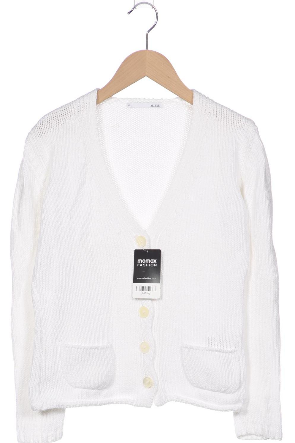 

Allude Damen Strickjacke, weiß, Gr. 36