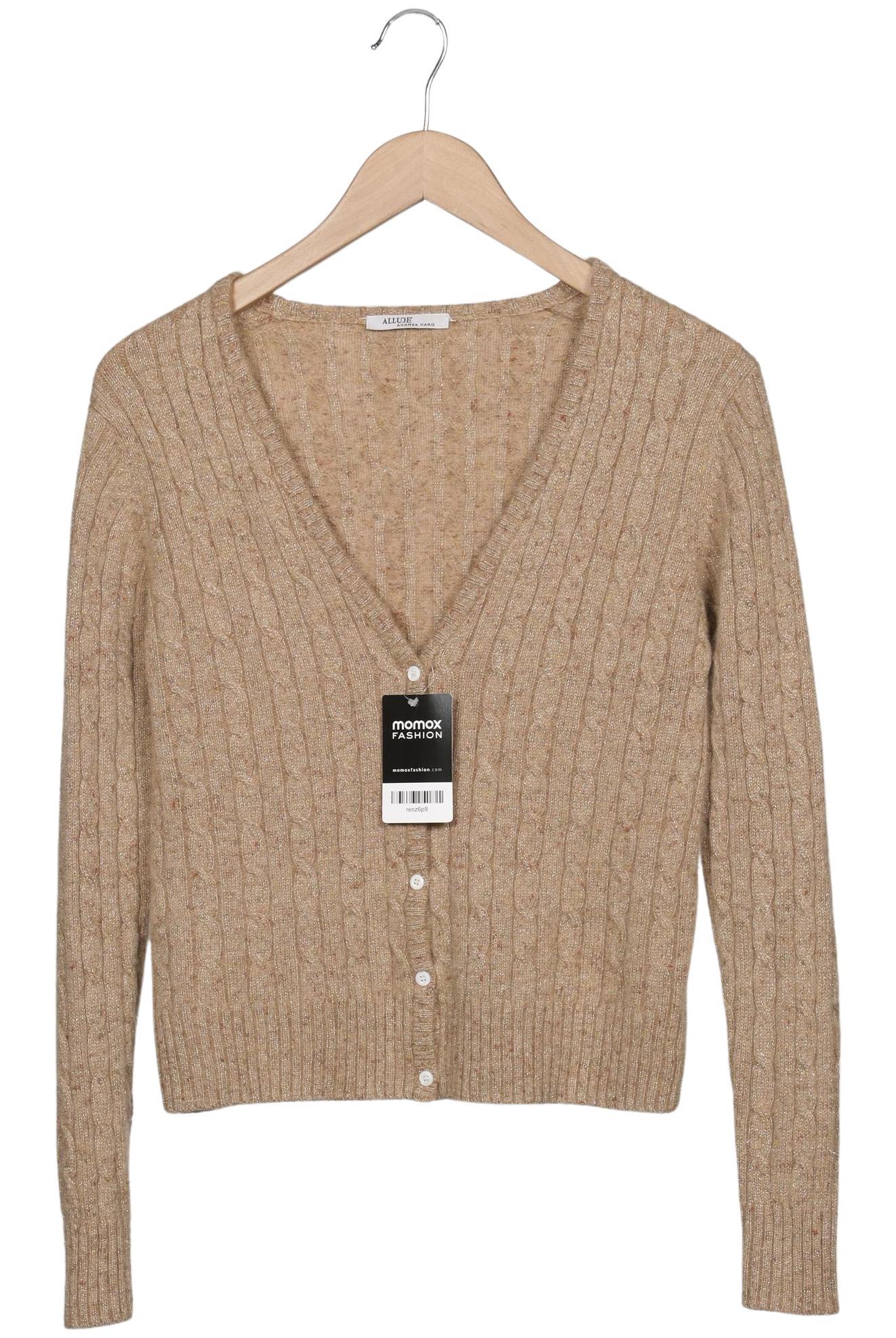 

Allude Damen Strickjacke, beige, Gr. 36