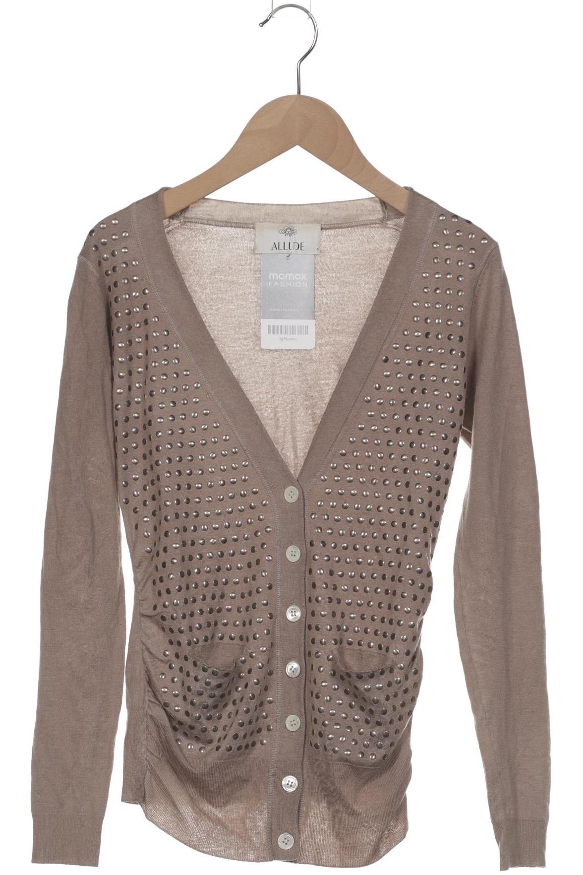 

Allude Damen Strickjacke, beige, Gr. 36