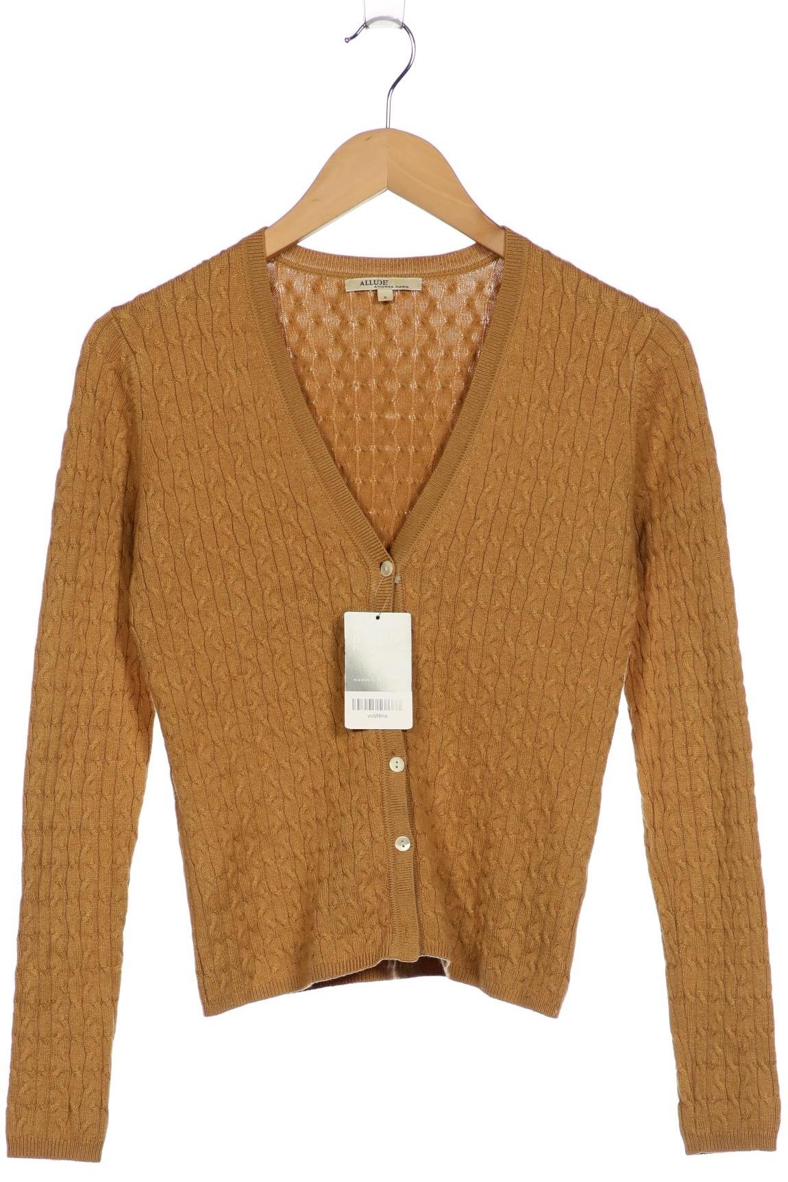 

Allude Damen Strickjacke, beige, Gr. 36