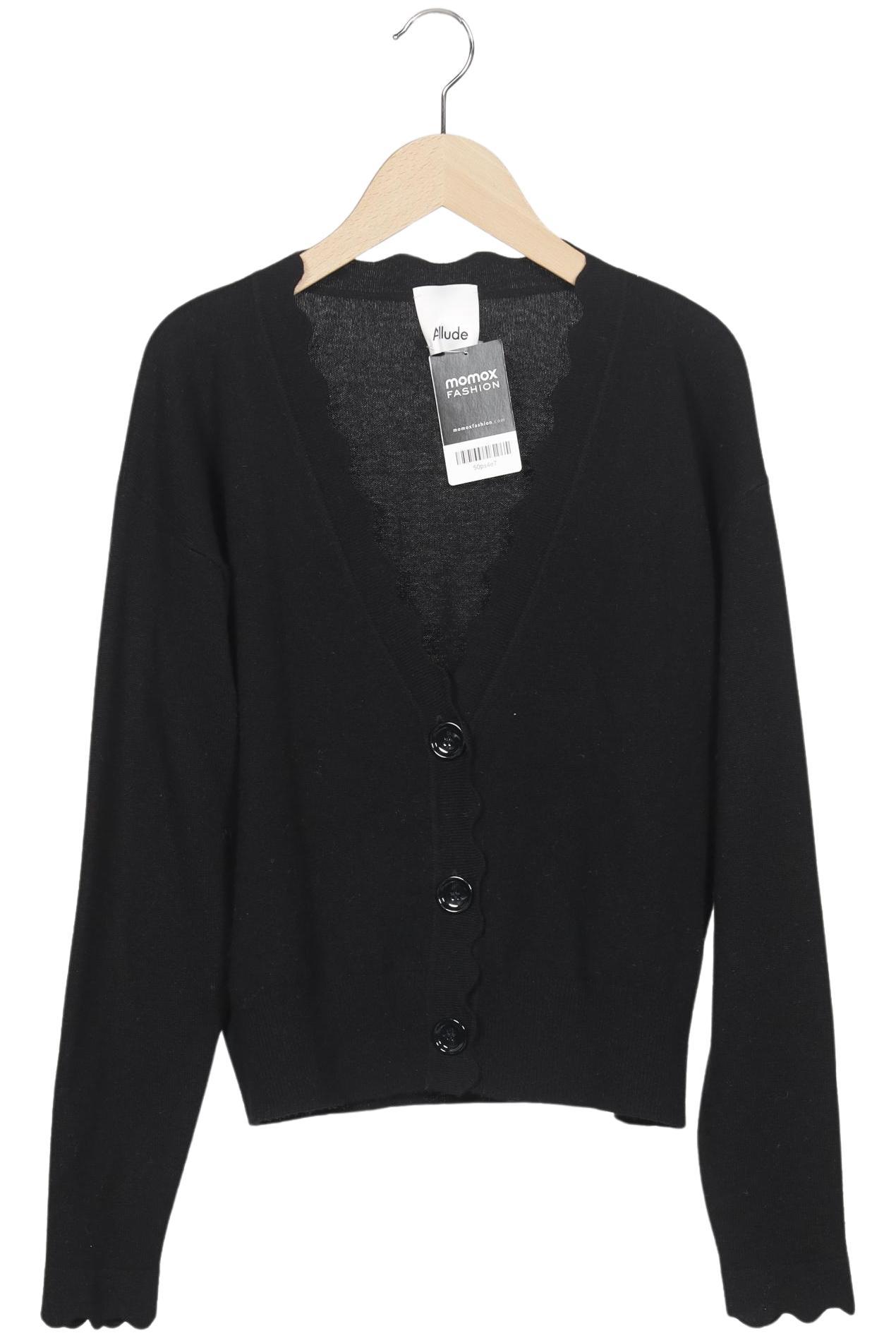 

Allude Damen Strickjacke, schwarz, Gr. 38