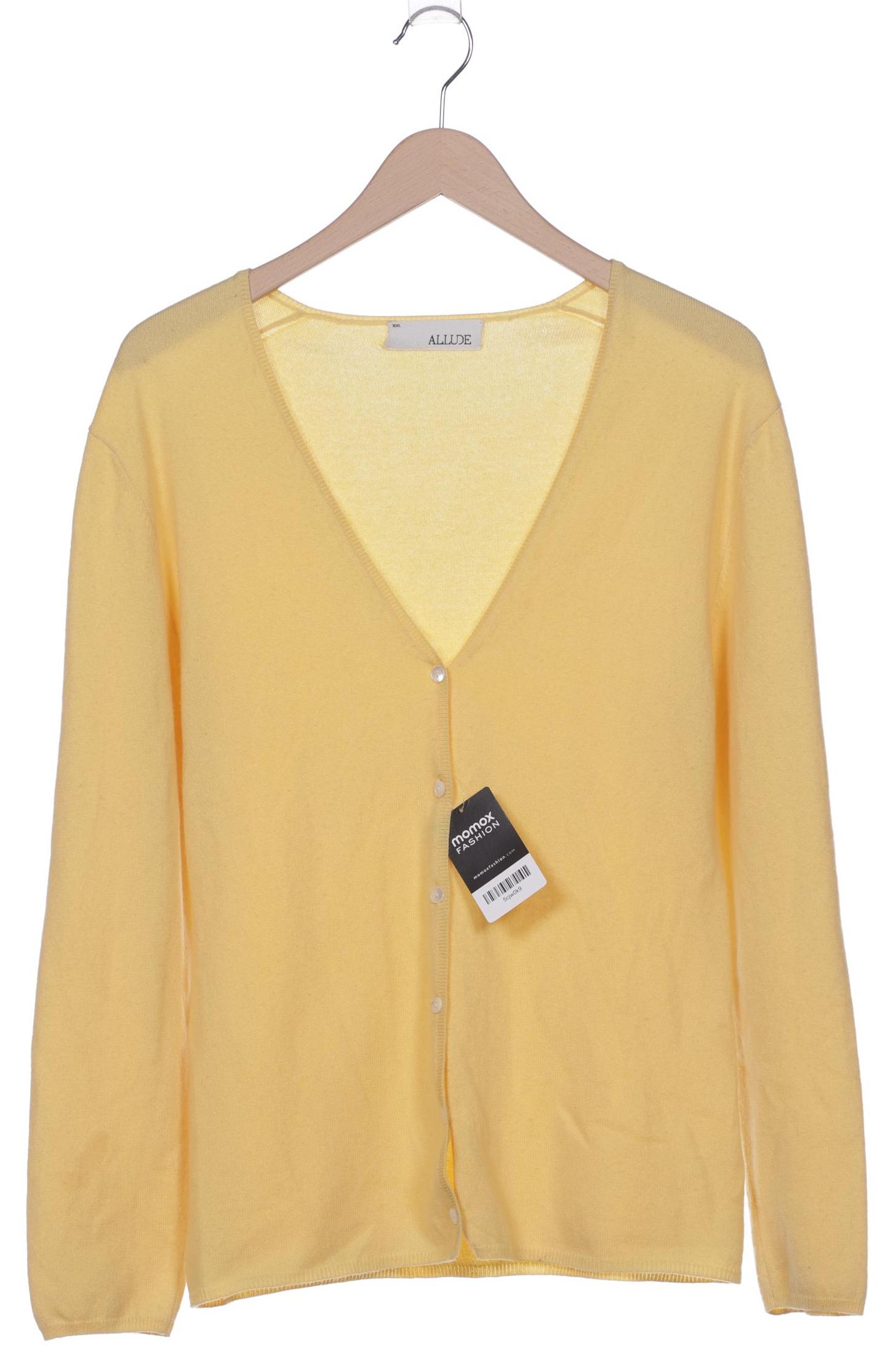 

Allude Damen Strickjacke, gelb, Gr. 46