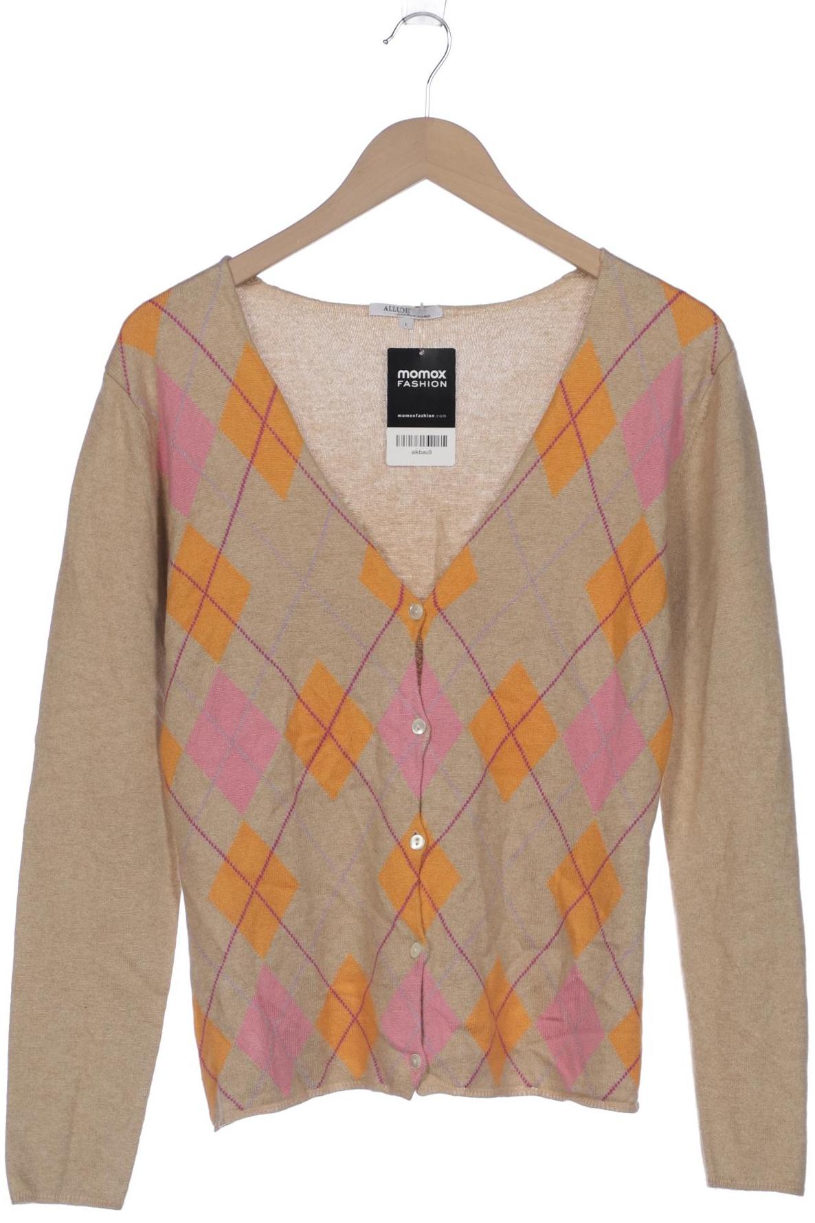 

Allude Damen Strickjacke, beige, Gr. 42