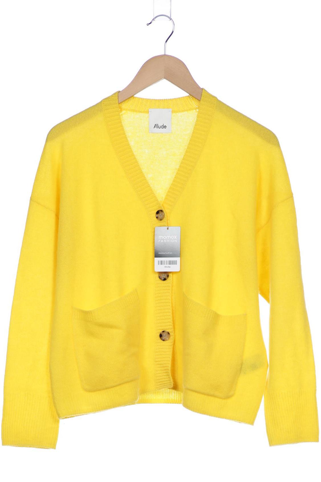 

Allude Damen Strickjacke, gelb, Gr. 42