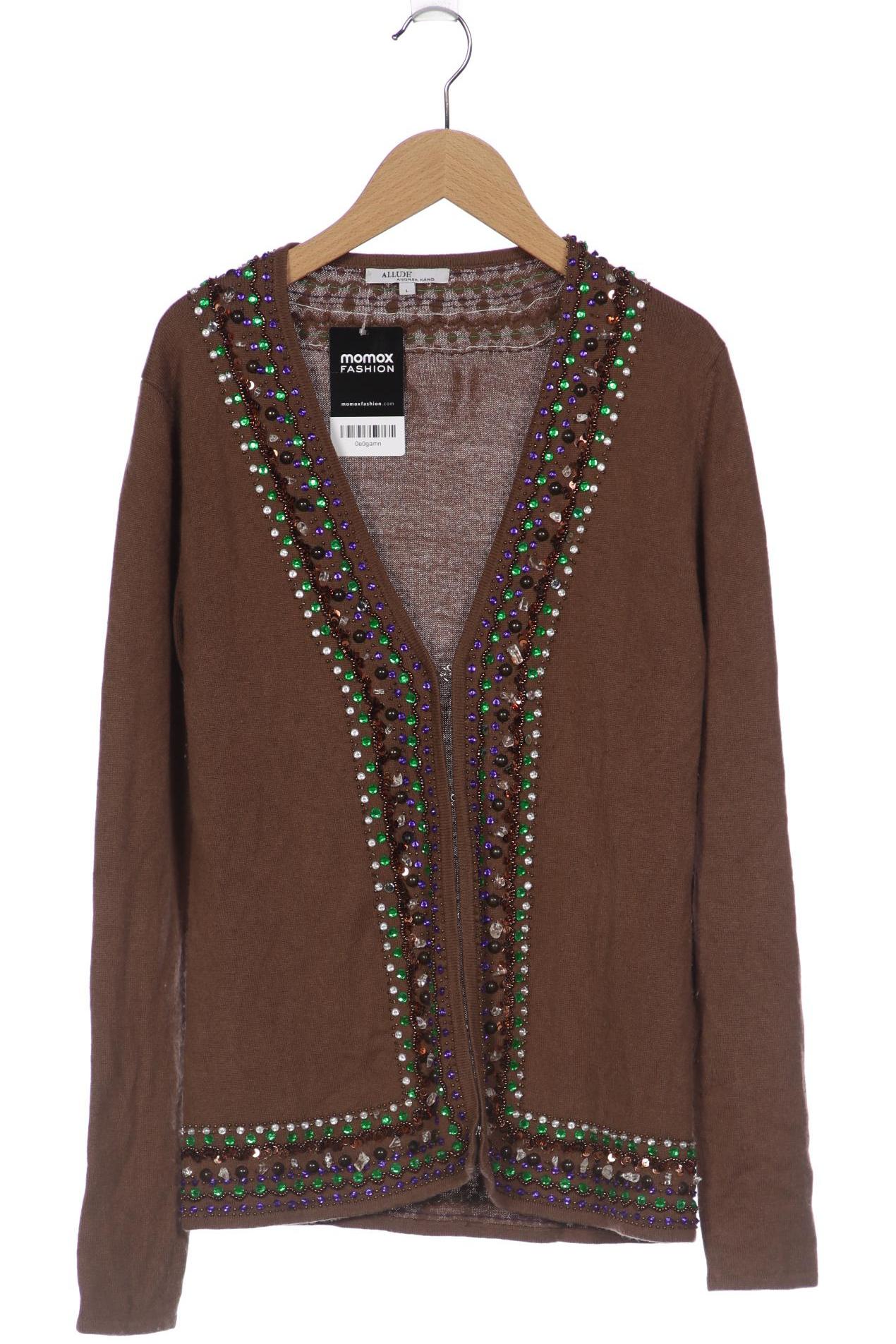 

ALLUDE Damen Strickjacke, braun