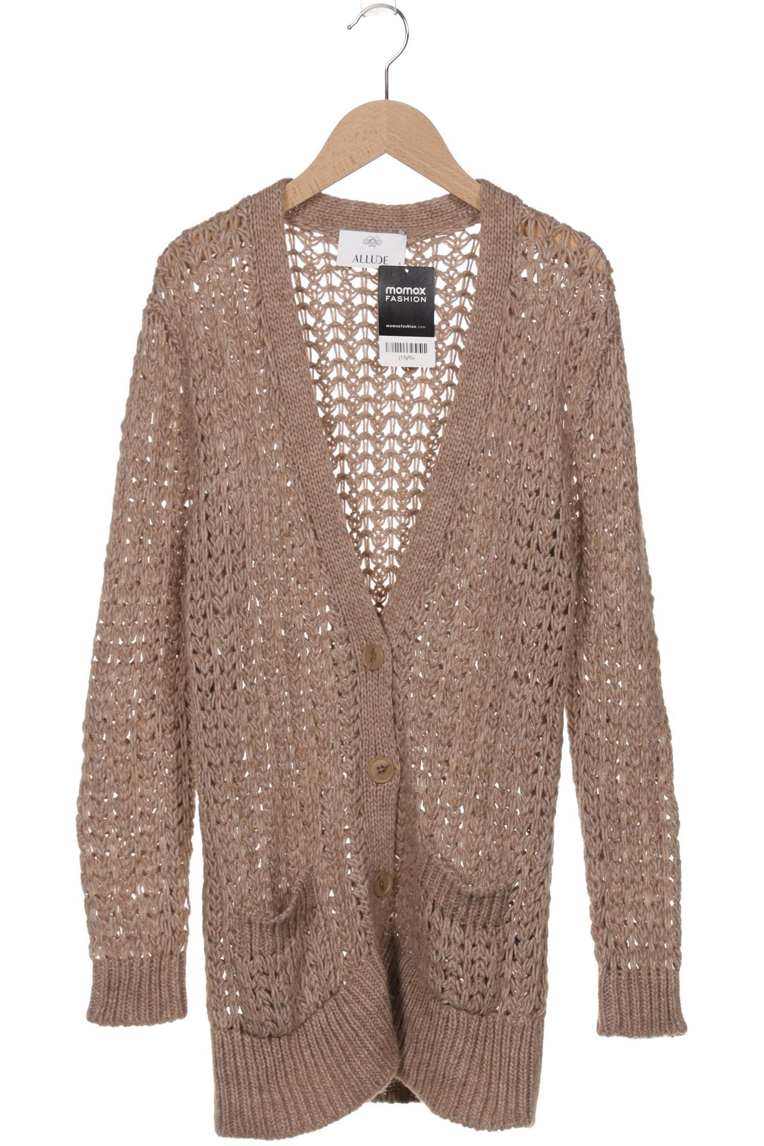 

Allude Damen Strickjacke, beige, Gr. 36