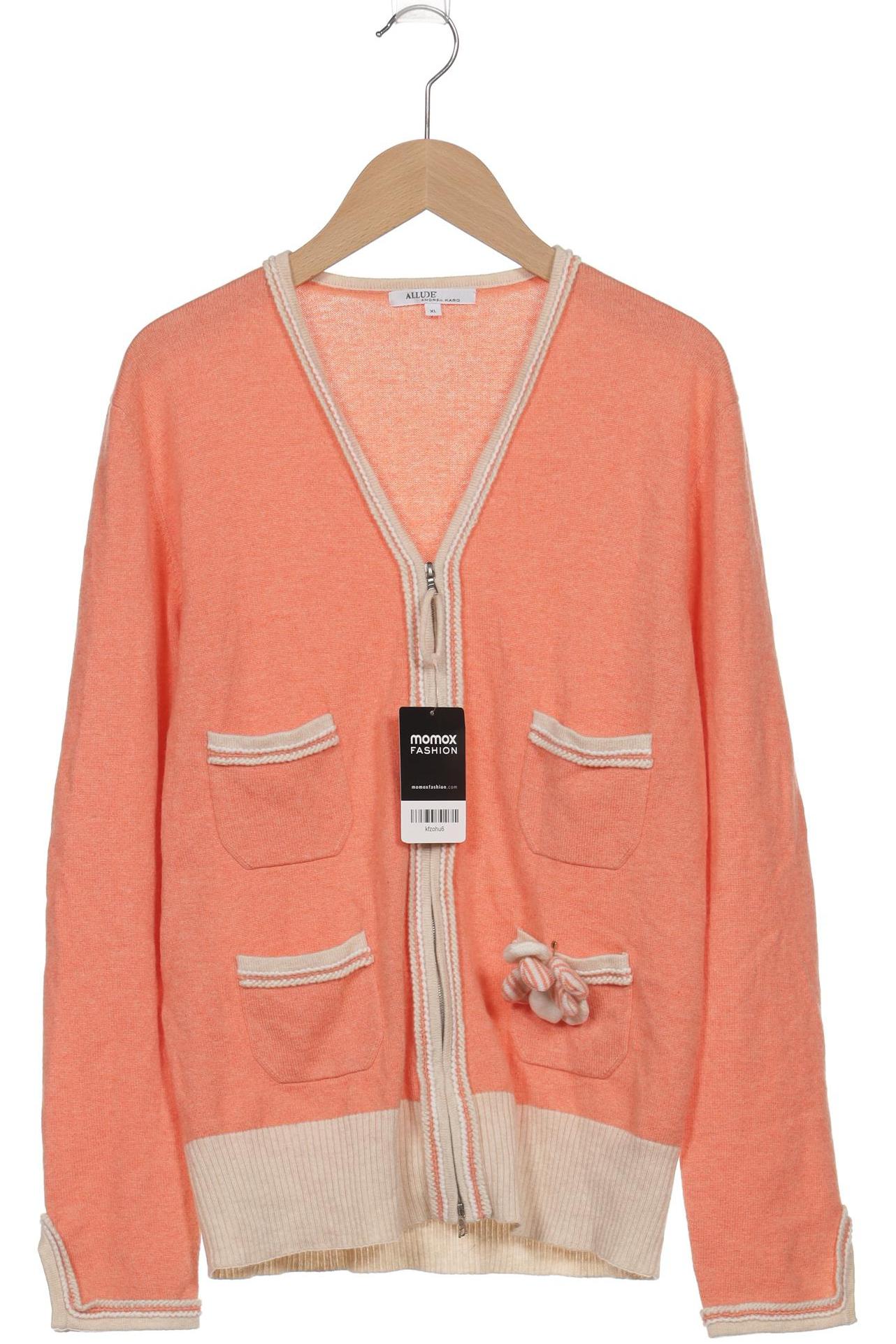 

Allude Damen Strickjacke, orange, Gr. 44