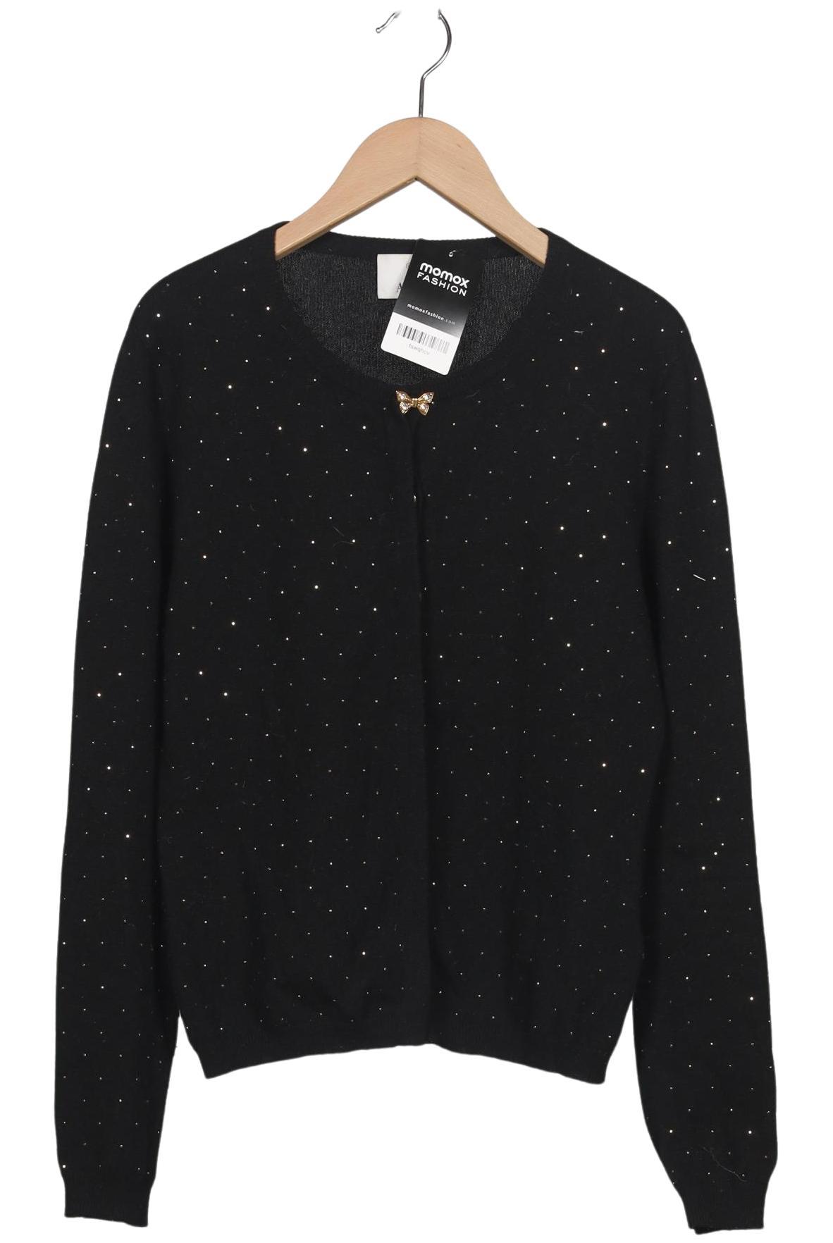 

Allude Damen Strickjacke, schwarz, Gr. 38