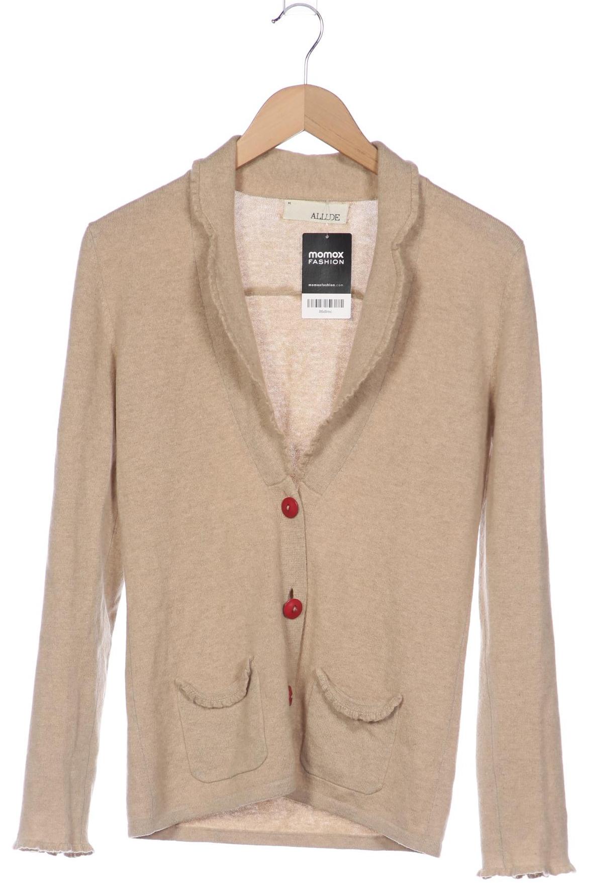 

Allude Damen Strickjacke, beige, Gr. 38