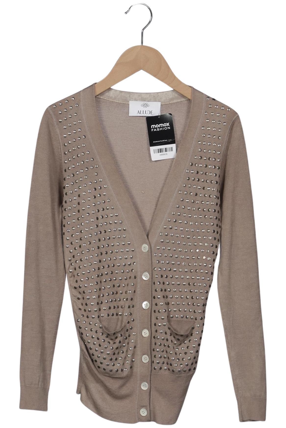 

Allude Damen Strickjacke, beige, Gr. 36